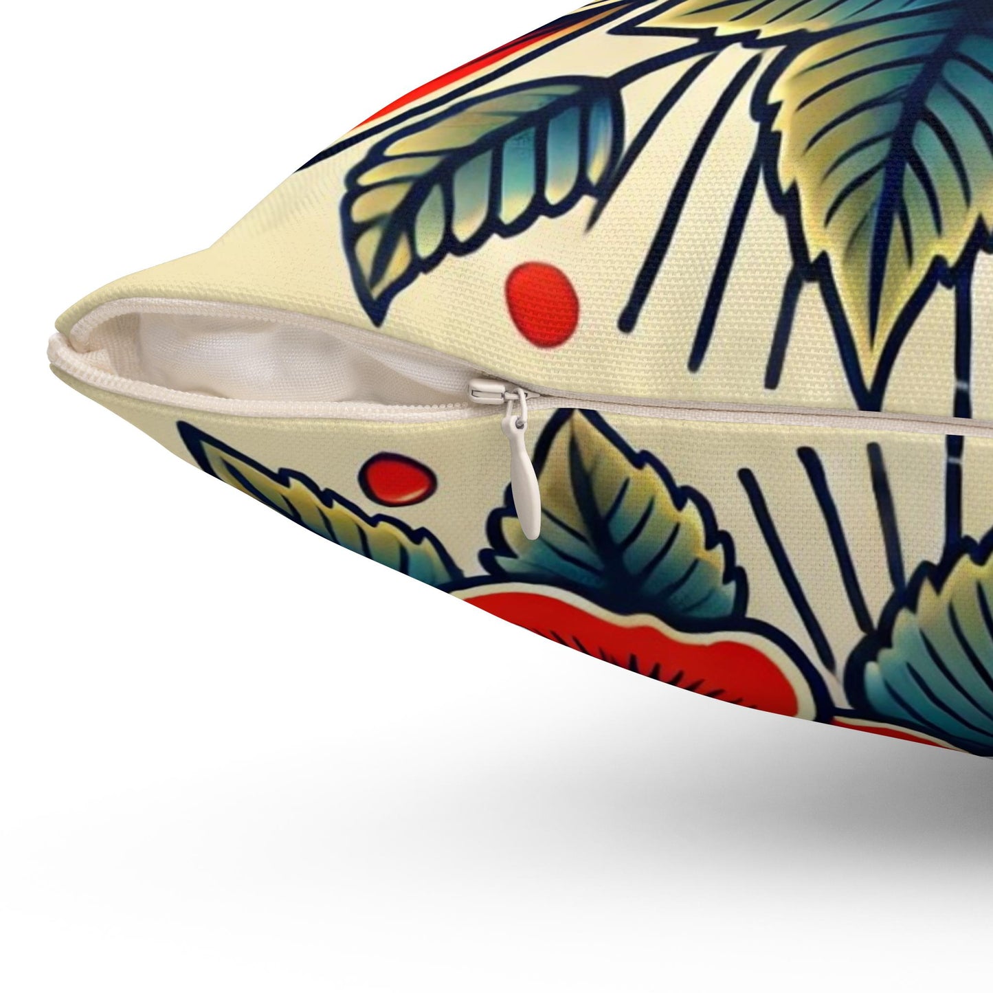 Square Pillow, Vintage Tattoo DAD Design, Retro Charm, Housewarming Gift, Spun Polyester Cushion Cover, Tattoo Lover, Soft Throw Pillow