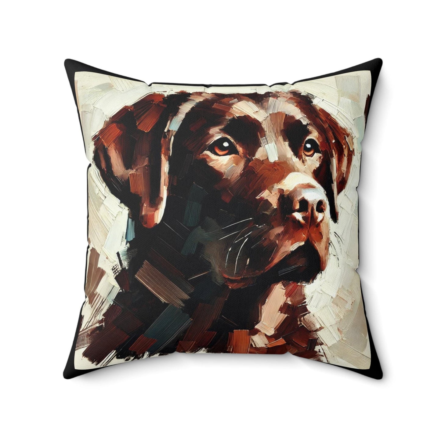 Pillow Labrador Retriever Modern Impresssionist Design, LGBT Housewarming, Soft Throw Pillow, Modern Home Decor, Gay Lab Dog Lover Gift