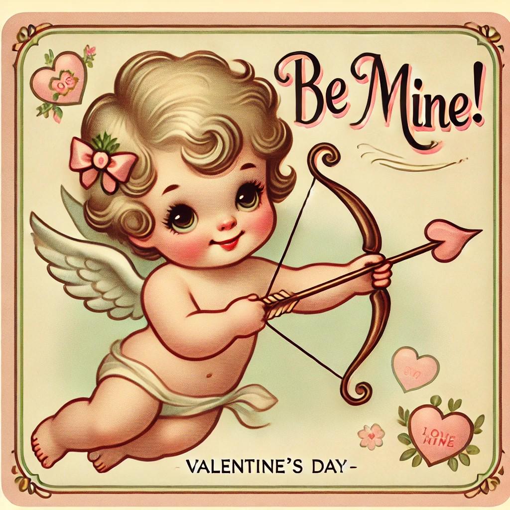 Sweet Valentine's Day Gift Square Pillow (14"x14"), Cupid's Arrow, Gift for Girlfriend, Wife, Best Gifts for Valentines Day, Sweetheart Gift