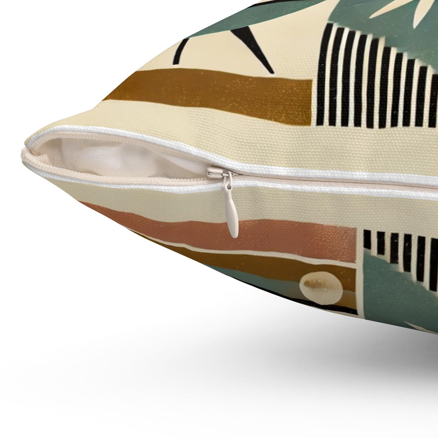 Mid-Century Modern Theme Throw Pillow (14"x14" Square), Housewarming Gifts and Decor, Birthday Gift, Christmas Gift