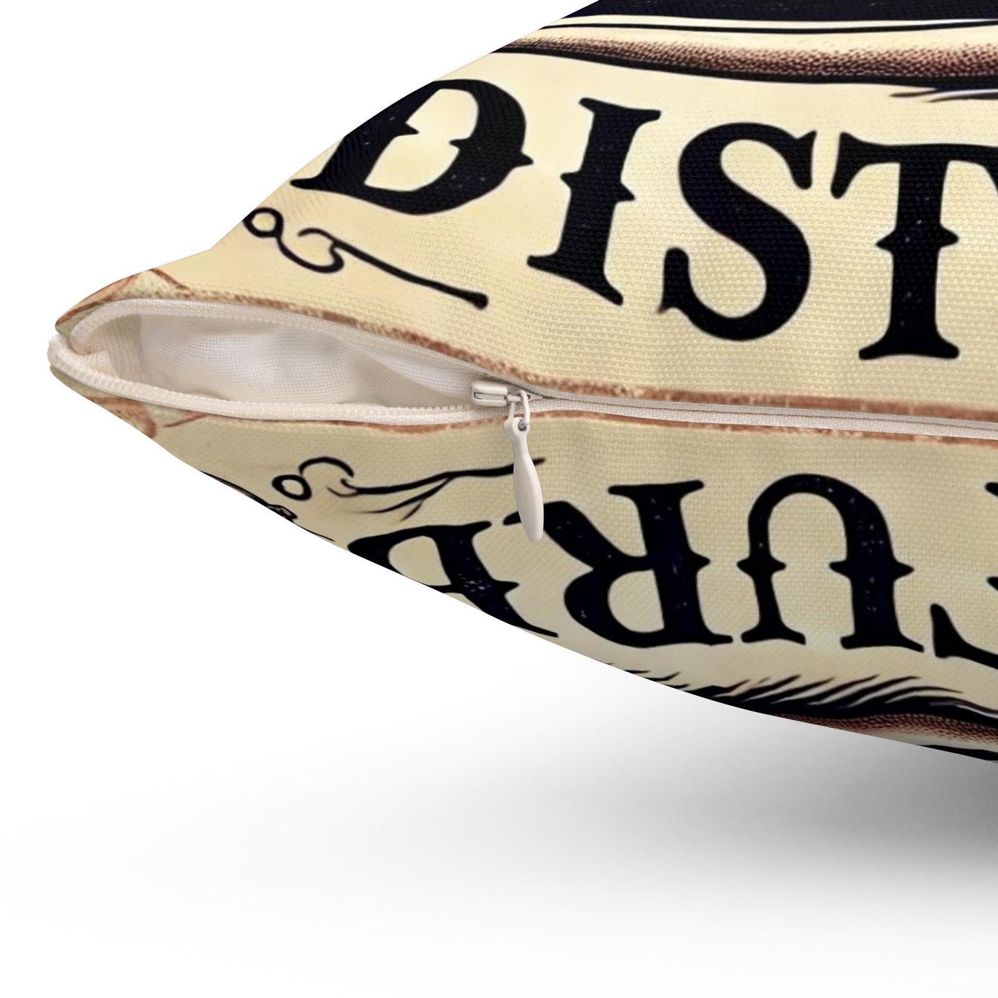 Funny Throw Pillow (14"x14" Square), Housewarming Gifts and Decor, Birthday Gift, Possum, Opossum, Do Not Disturb