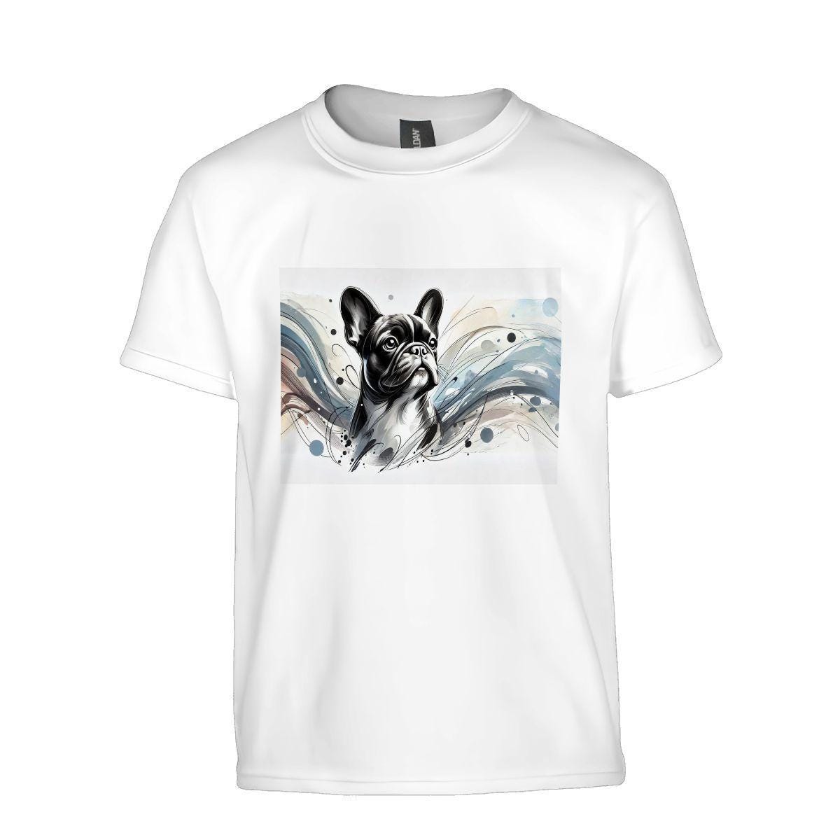 Kids Tee, Fun French Bulldog Youth T-Shirt, Unique Birthday Gift, Casual Vacation Wear, Original Art, Kid's Fashion Design, Back To School