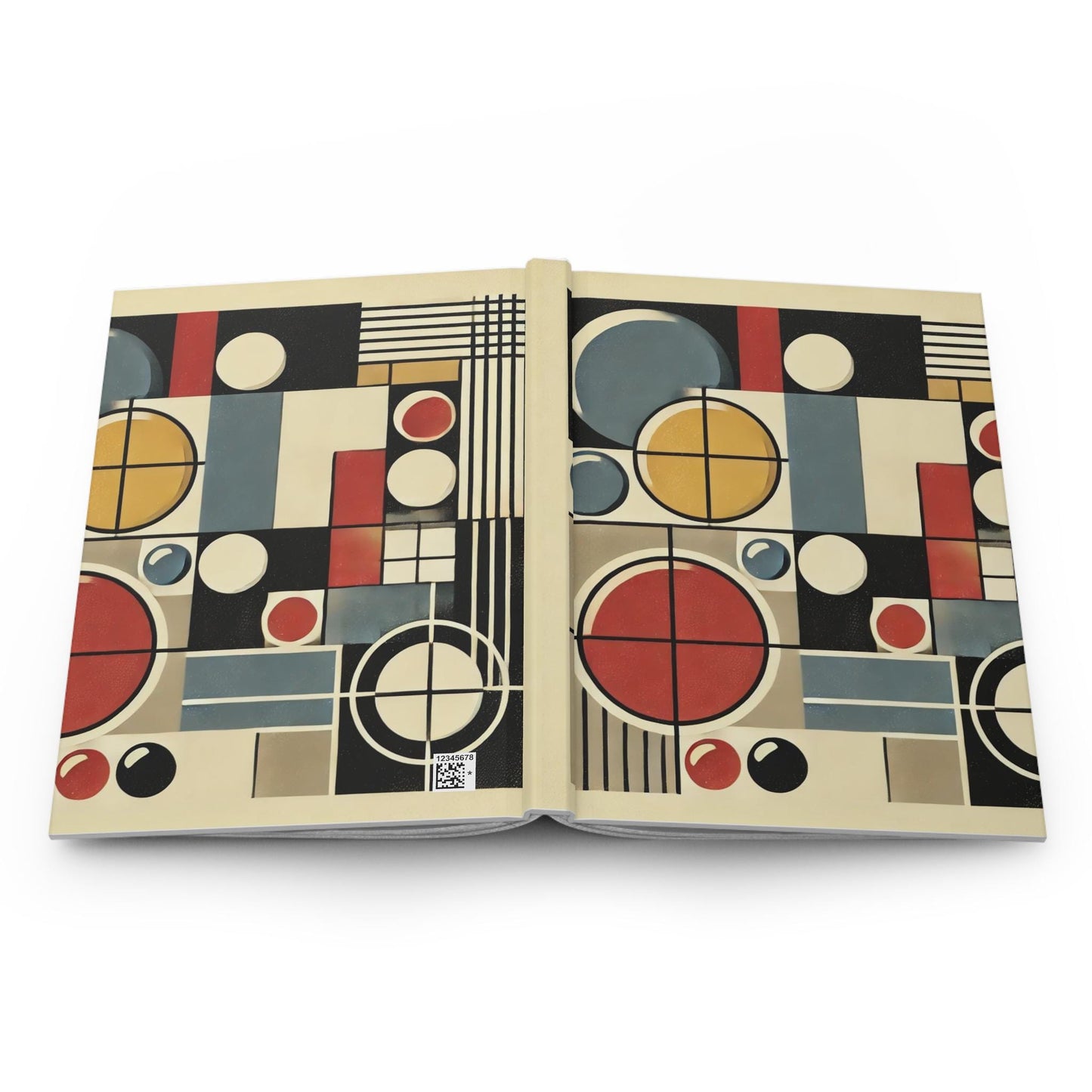 Journal Hardcover, Mid-Century Vintage Charm Notebook, Books Lovers Gift, Retro Matte Diary, Design Lovers Journal, Literature Enthusiast