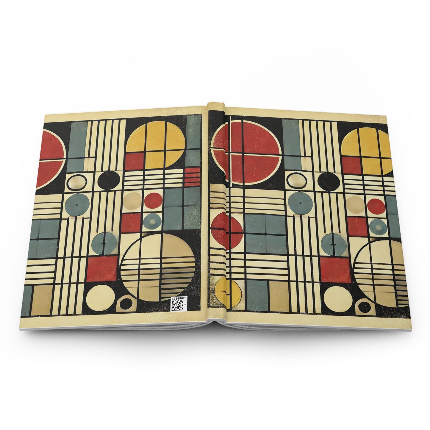 Journal Hardcover, Mid-Century Vintage Charm Notebook, Books Lovers Gift, Retro Matte Diary, Design Lovers Journal, Literature Enthusiast