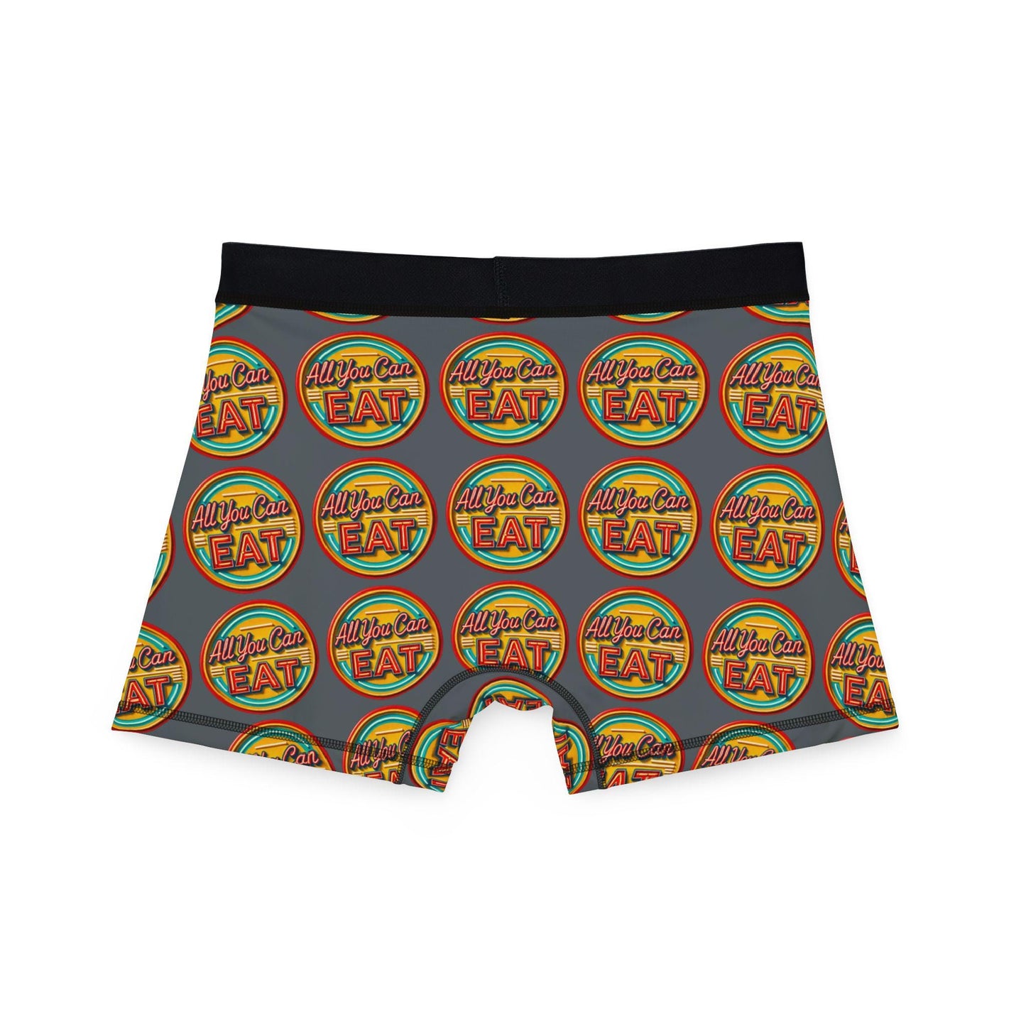 Men's Boxers, Funny All You Can Eat Vintage Neon Sign Design, Spicy Gift for Men, Sexy Soft Boxer Briefs, Funny Underwear