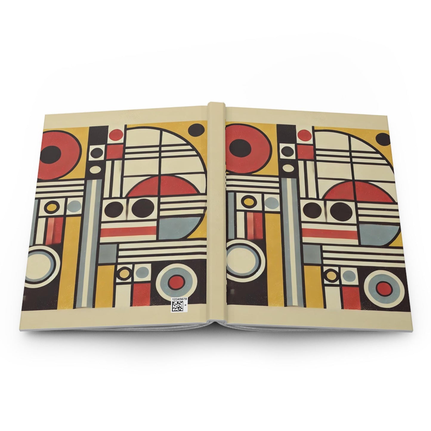 Journal Hardcover, Mid-Century Vintage Charm Notebook, Books Lovers Gift, Retro Matte Diary, Design Lovers Journal, Literature Enthusiast