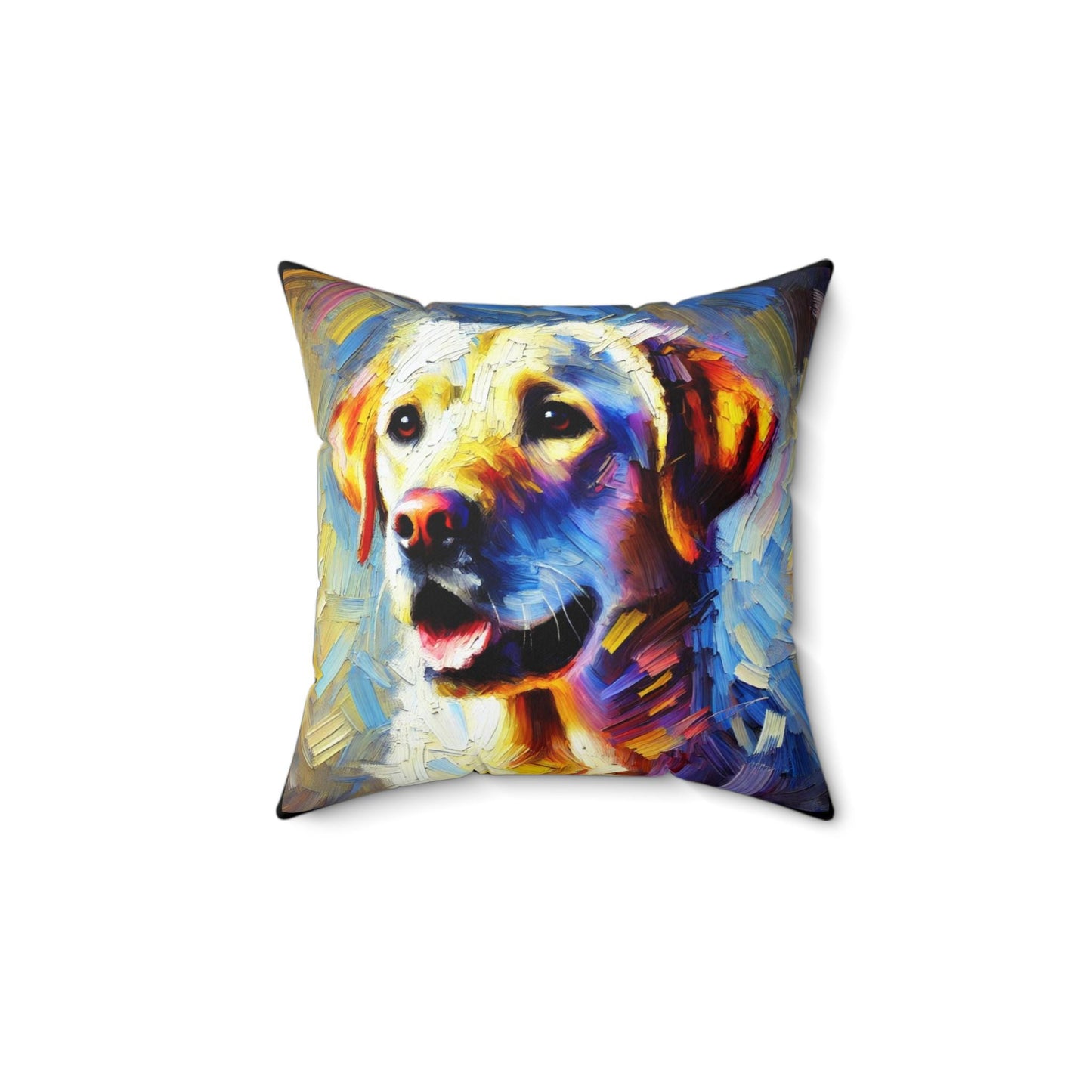 Pillow Labrador Retriever Modern Impresssionist Design, LGBT Housewarming, Soft Throw Pillow, Modern Home Decor, Gay Lab Dog Lover Gift