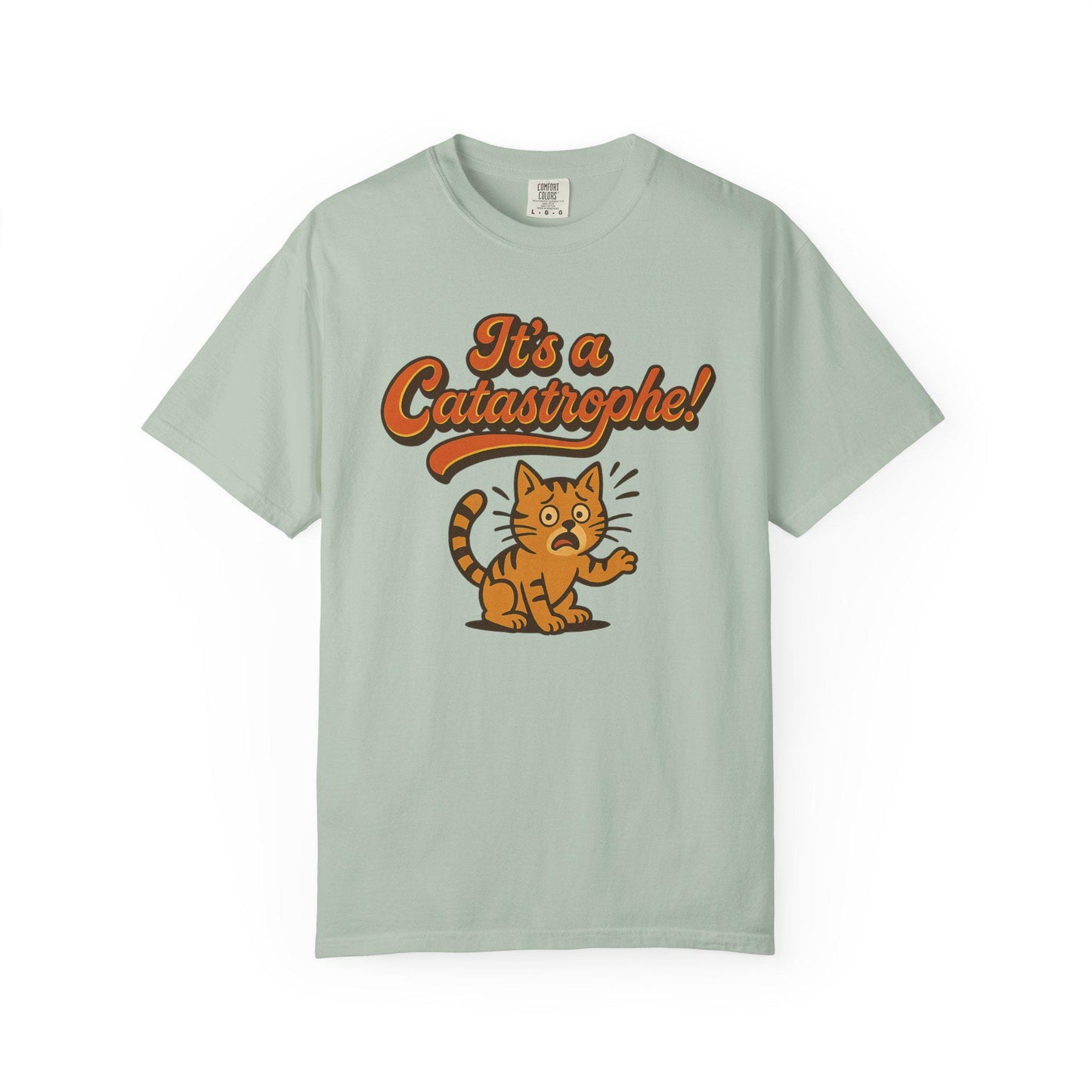 Catastrophe Funny Cat T-Shirt, Cute Kitty Tee, Sarcastic Cat Lover Shirt Gift, Animal Graphic Top, Summer Apparel, Cat Mom or Dad Present