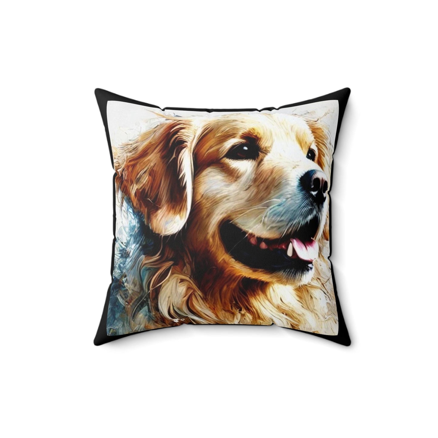 Pillow Golden Retriever Modern Watercolor Design, LGBT Housewarming, Modern Art, Soft Throw Pillow, Chic Home Decor, Gay Dog Lover Gift