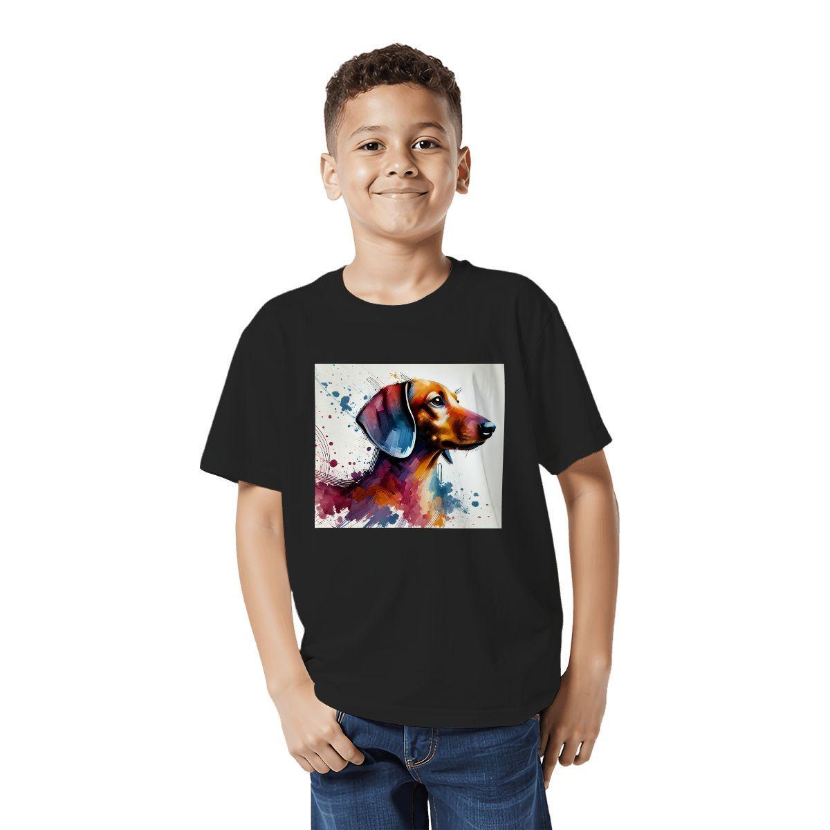 Kids Tee, Fun DachShund Youth T-Shirt, Unique Birthday Gift, Casual Vacation Wear, Original Weenie Dog Art Tee, Kids Fashion, Back To School