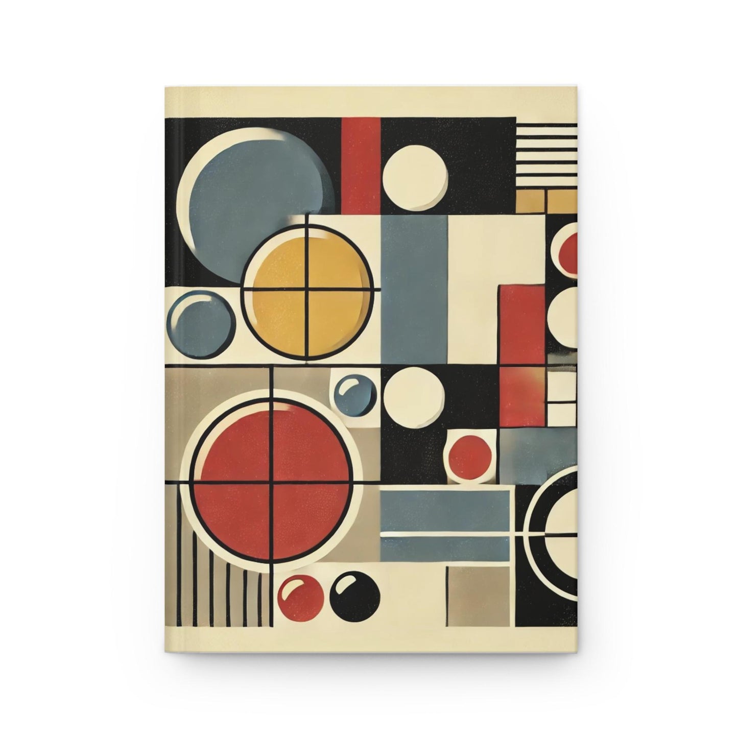 Journal Hardcover, Mid-Century Vintage Charm Notebook, Books Lovers Gift, Retro Matte Diary, Design Lovers Journal, Literature Enthusiast