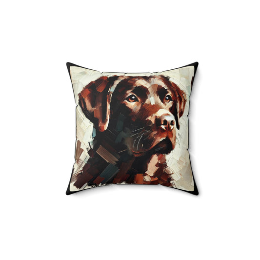 Pillow Labrador Retriever Modern Impresssionist Design, LGBT Housewarming, Soft Throw Pillow, Modern Home Decor, Gay Lab Dog Lover Gift