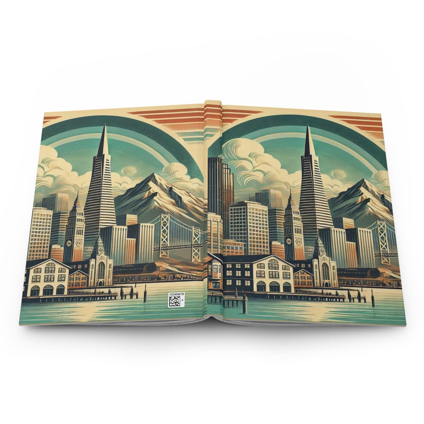 Journal San Francisco Hardcover, Vintage Charm Notebook, Books Lovers Gift, Retro Diary, Trolley Car Journal, Literature Enthusiast