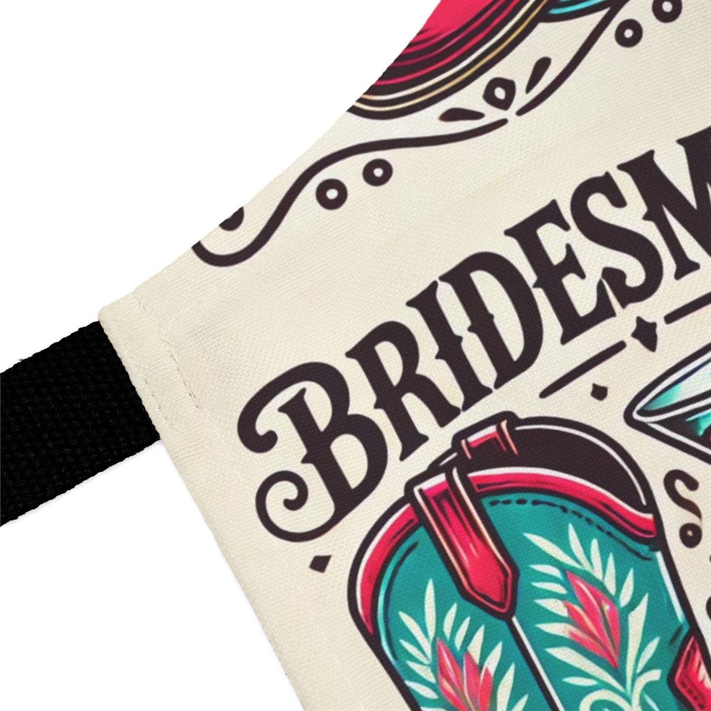 Bridesmaid Gift Apron, 5-Color Straps to Choose From, Wedding Party Gifts, Kiss the Cook, Newlyweds