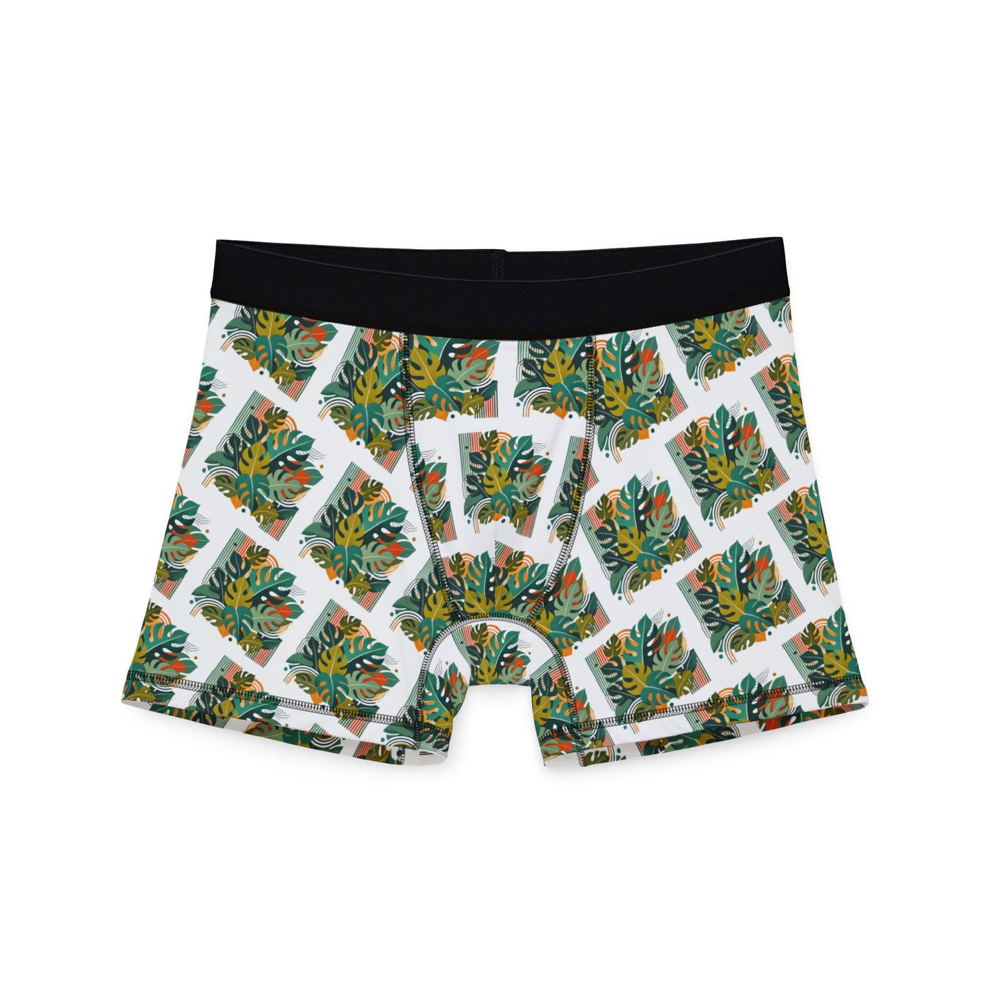 Men's Boxers, Monstera Plant Daddy Mid-Century Modern Design, Gift for Gay Men, LGBT Pride Accessory, Sexy Soft Boxer Brief, Gay Plant Lover