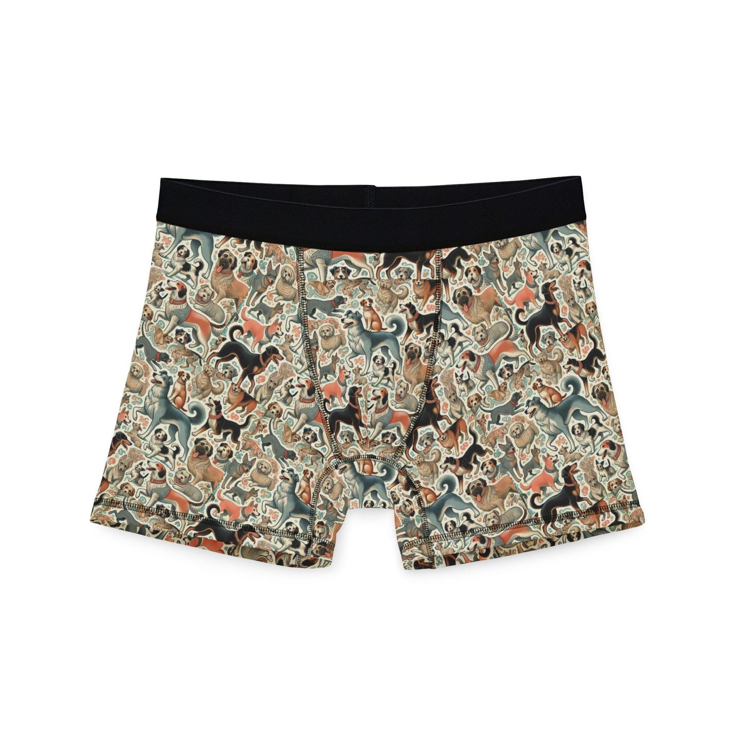 Men's Boxers, Monstera Dog Daddy Mid-Century Modern Design, Gift for Men, Sexy Soft Boxer Brief, Dog Dad Gift