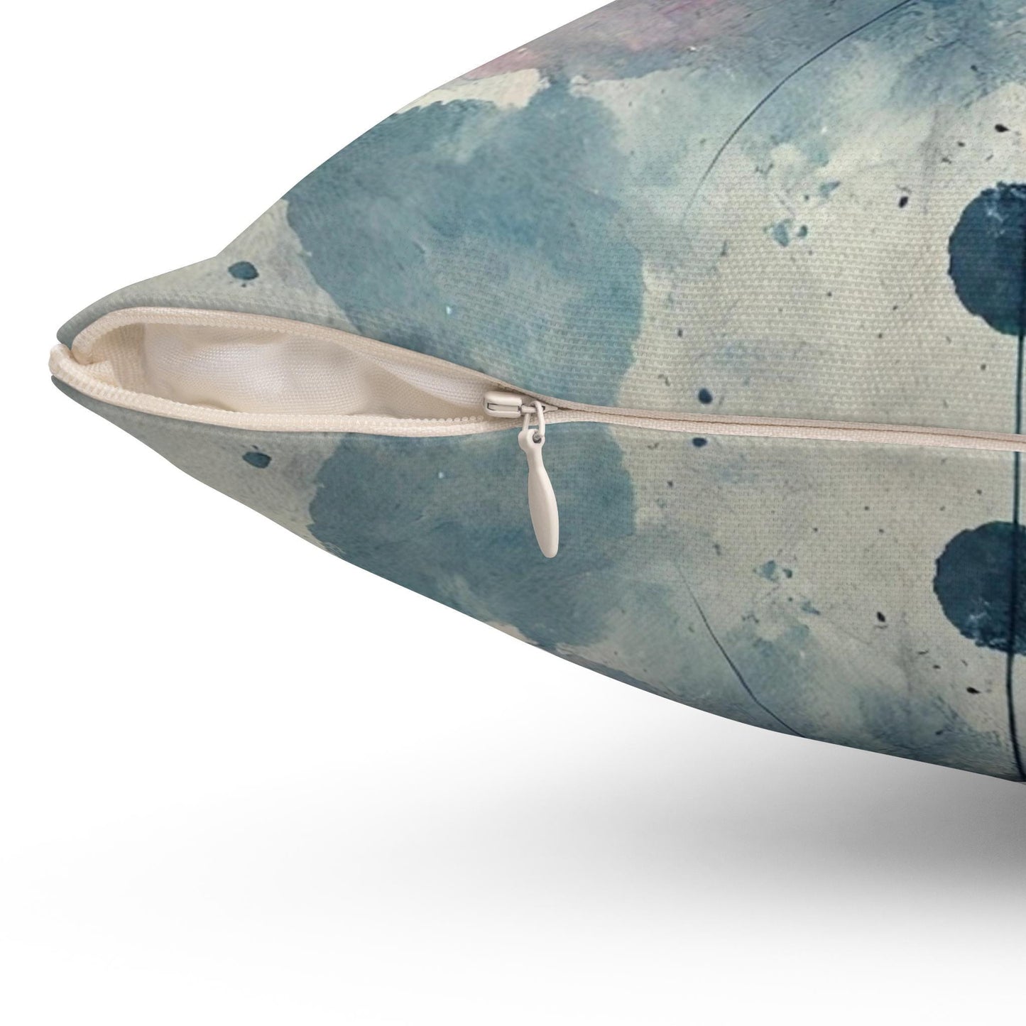 Pillow Modern Abstract Watercolor NightBird 4 Hummingbird Art Design, Posh Housewarming Gift, Soft Throw Pillow, Ethereal Upscale Home Decor