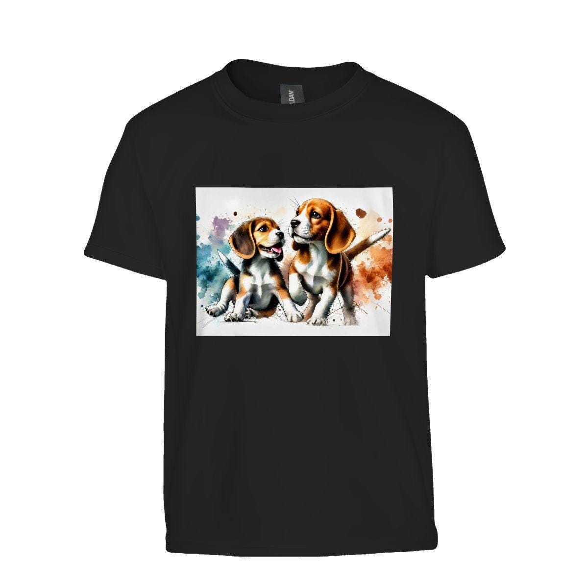 Kids Tee, Fun Beagle Youth T-Shirt, Unique Birthday Gift, Casual Vacation Wear, Original Art Tee, Kid's Fashion Design, Back To School