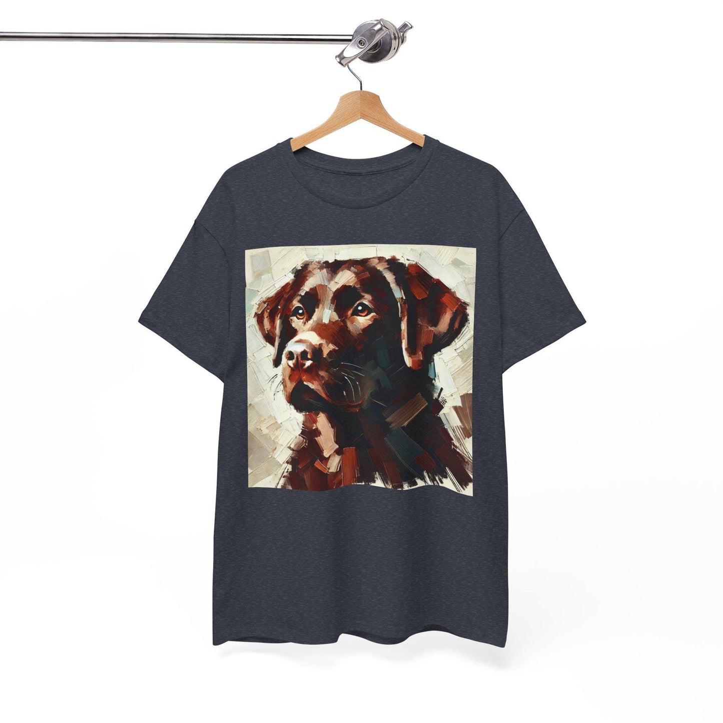 Dog Tee, Labrador Retriever Impressionist Design, Unisex LGBT Dog Lover Gift, Gay Graphic Top, Unisex Heavy Cotton T-shirt, 7 Colors 8 Sizes