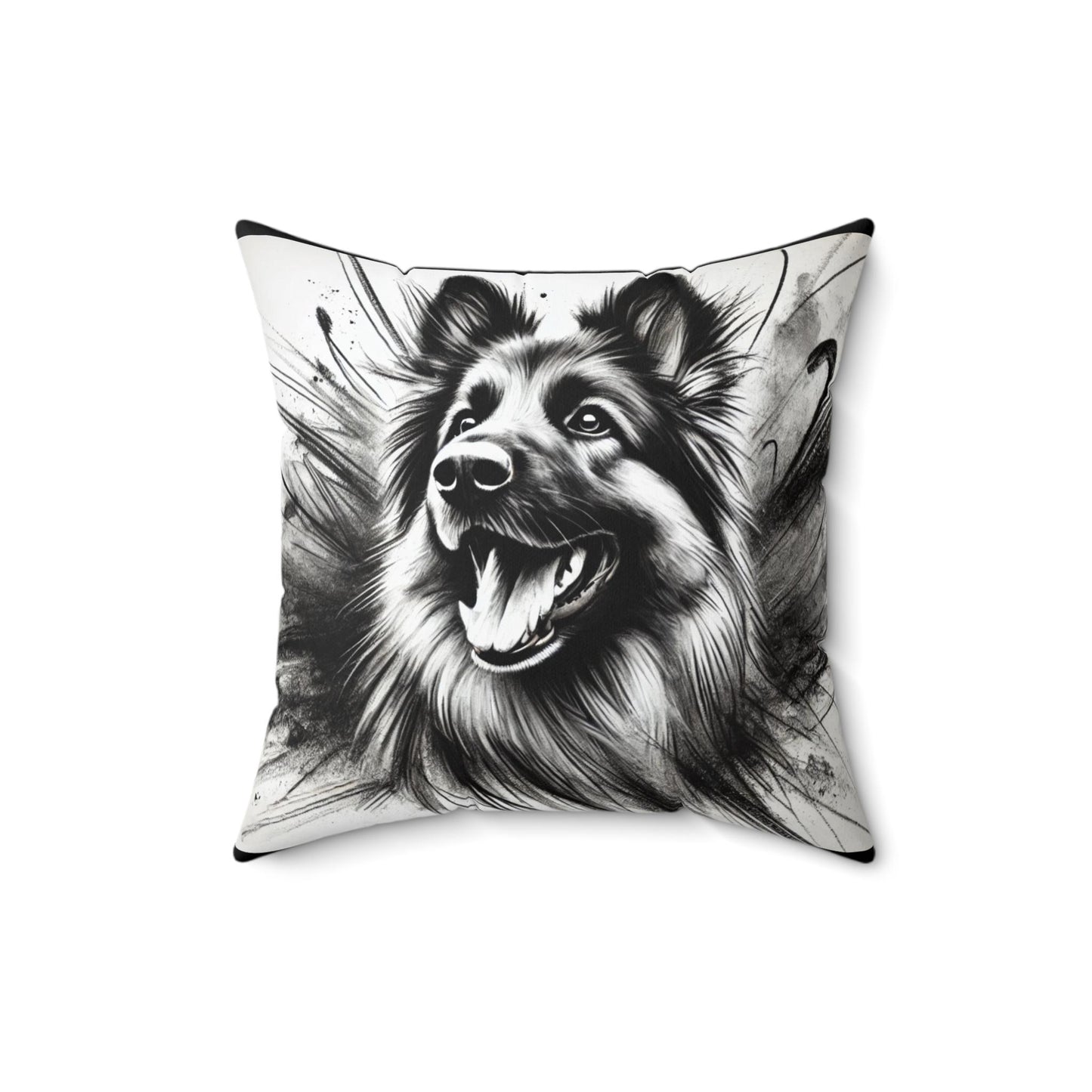 Pillow German Shepherd Modern Art Charcoal Sketch Design, Unique Housewarming Gift, Soft Throw Pillow, Chic Home Decor, Dog Lover Gift