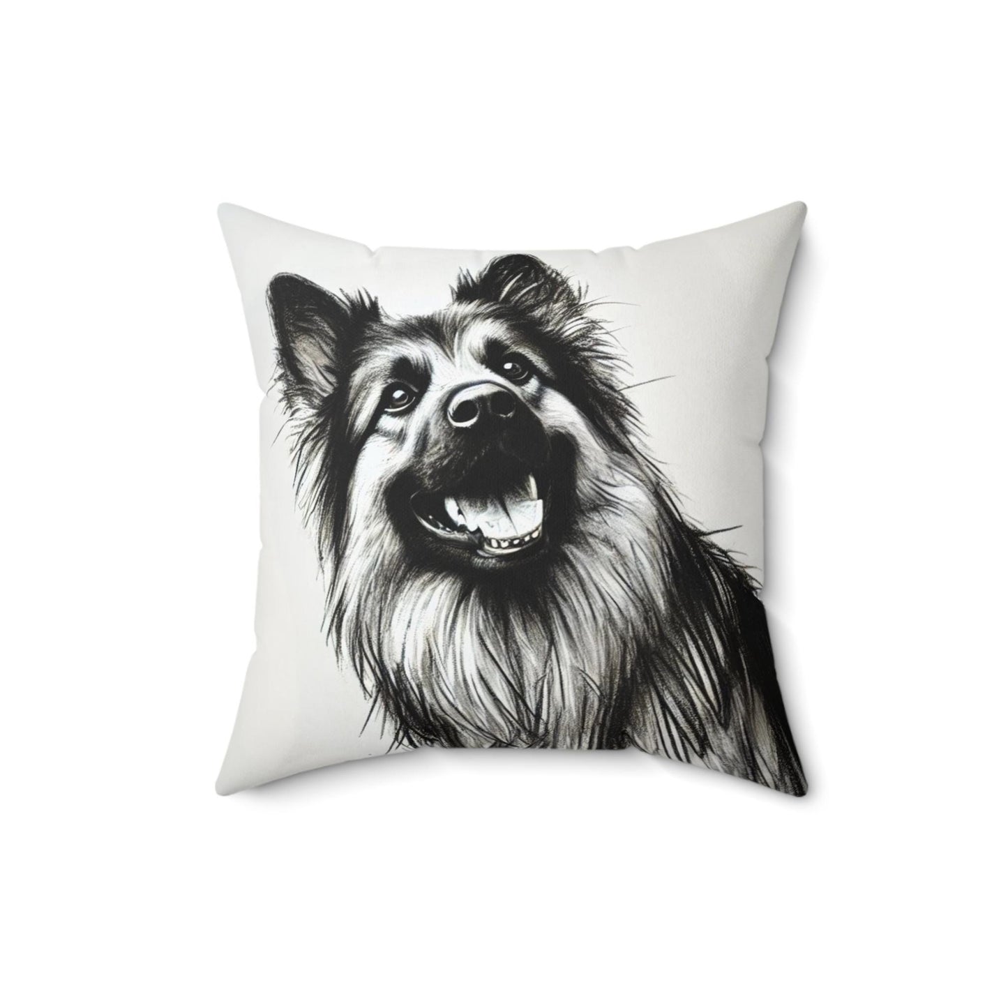 Pillow German Shepherd Modern Art Charcoal Sketch Design, Unique Housewarming Gift, Soft Throw Pillow, Chic Home Decor, Dog Lover Gift