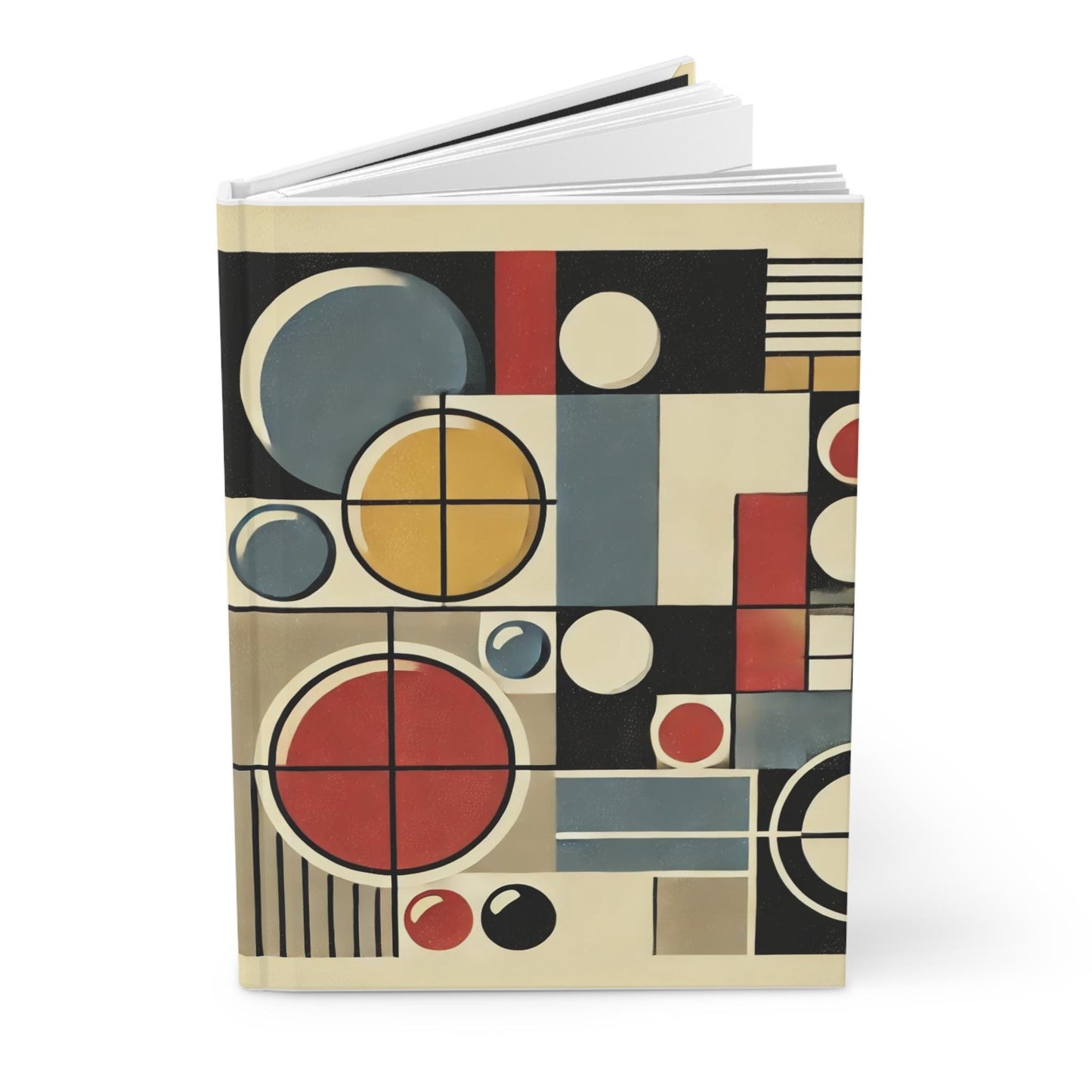 Journal Hardcover, Mid-Century Vintage Charm Notebook, Books Lovers Gift, Retro Matte Diary, Design Lovers Journal, Literature Enthusiast