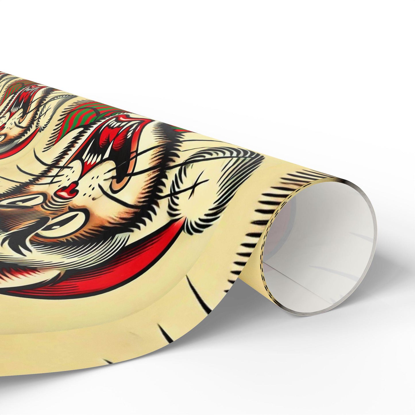 Christmas Cat Wrapping Paper. Funny Hisssmas Gift Wrapping for Cat Lovers