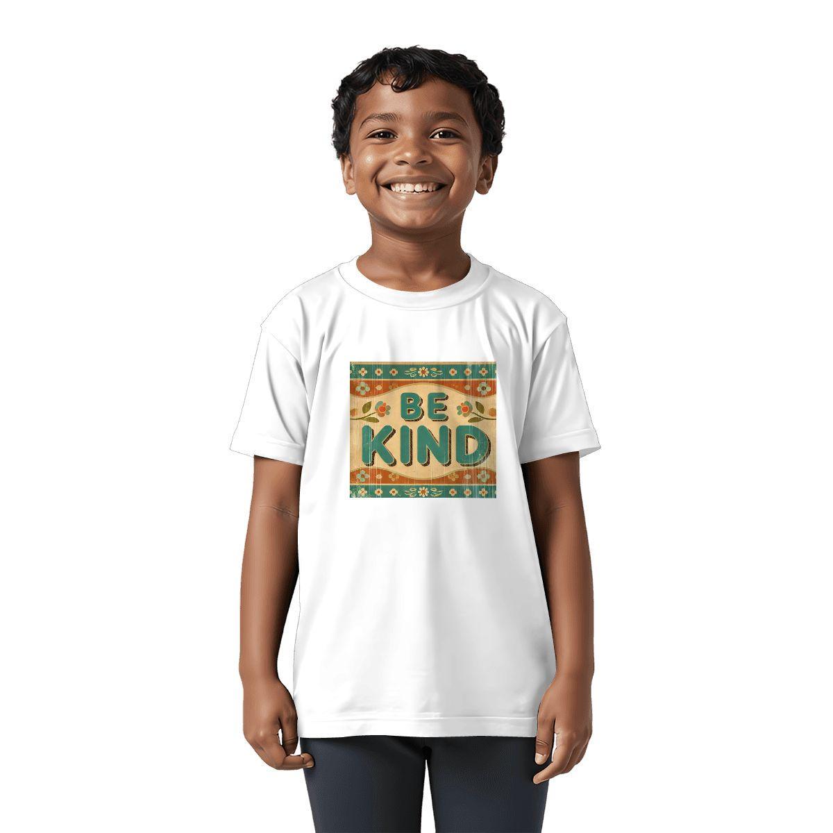 Kids Tee, Fun Be Kind Youth T-Shirt, Unique Birthday Gift, Casual Vacation Wear, Original Art Tee, Kid's Fashion Design, Back To School