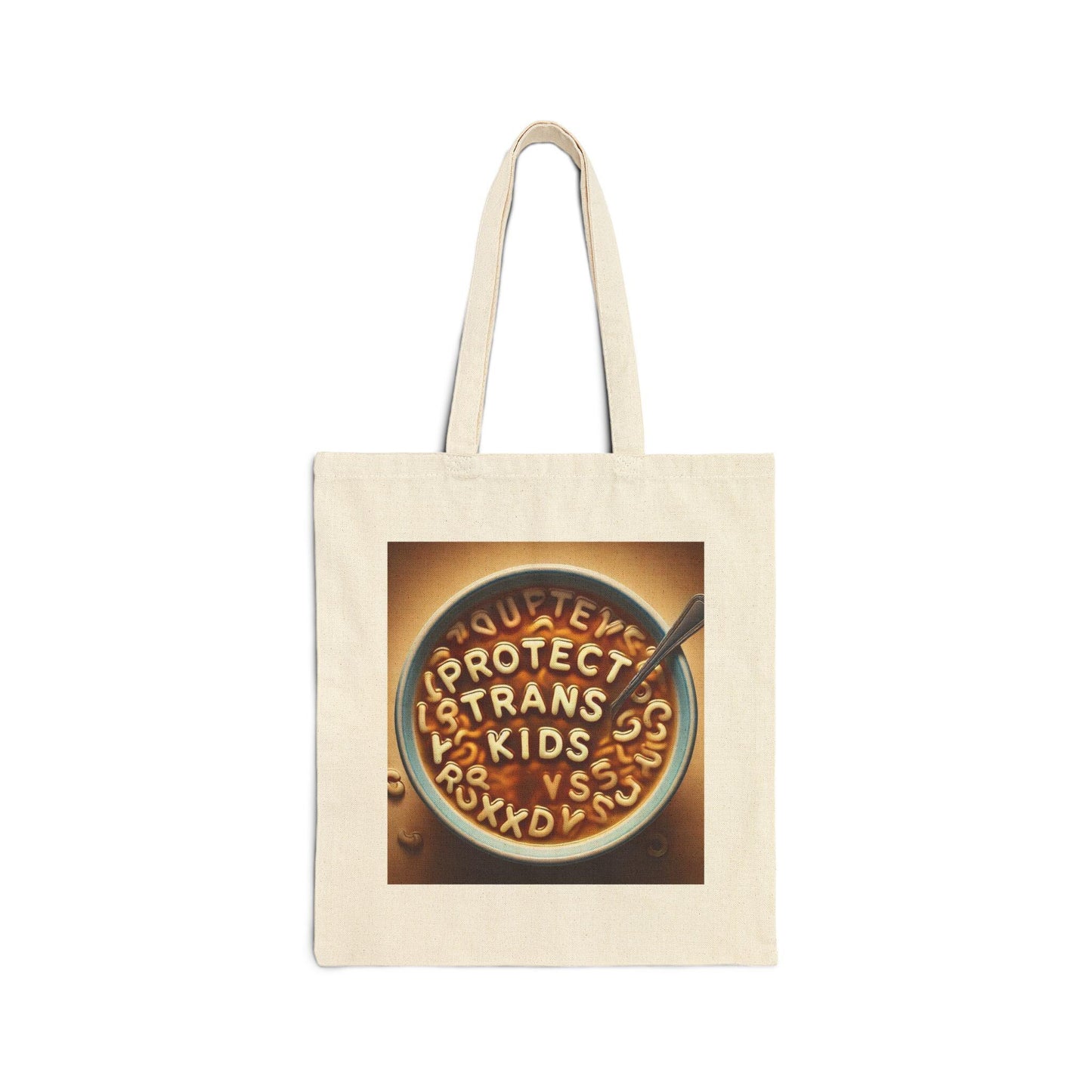 Canvas Tote Bag, Protect Trans Kids Design, LGBT Eco-Friendly Bag, Queer Book Lover Gift, Reusable Grocery Shopping, Gay Rights Activism