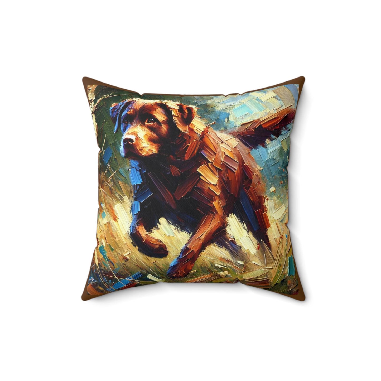Pillow Labrador Retriever Modern Impresssionist Design, LGBT Housewarming, Soft Throw Pillow, Modern Home Decor, Gay Lab Dog Lover Gift