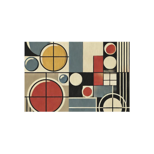 Door Mat Mid-Century Modern, Outdoor Rug, Welcome Mat, Patio Rug, Bauhaus, Retro Charm, Home Decor, Housewarming Gift, Porch, Indoor/Outdoor