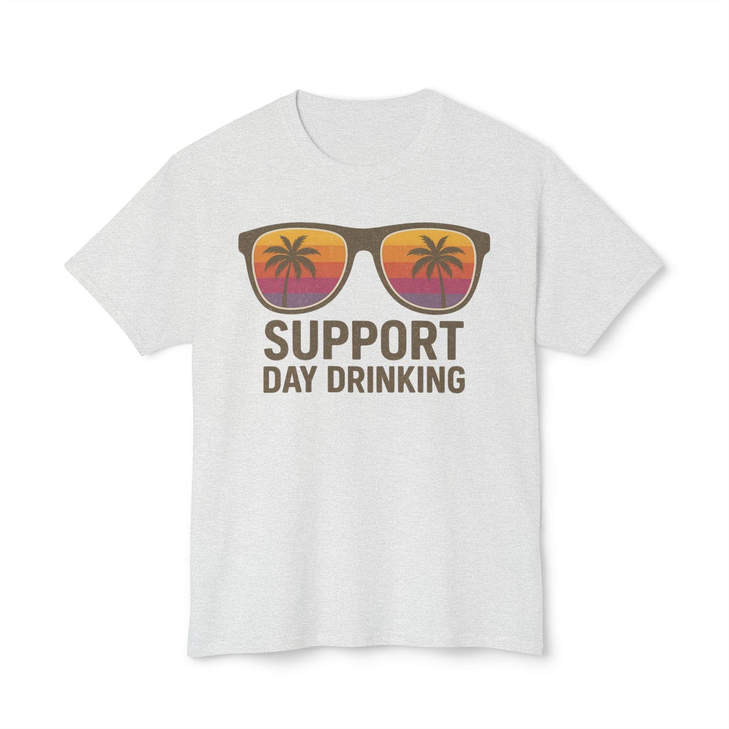 Day Drinking Support T-Shirt, Fun Summer Tee, Gift for Friends, Vacation Essential Accessory, Pool Party Shirt, Casual Beachwear, Unisex Tee