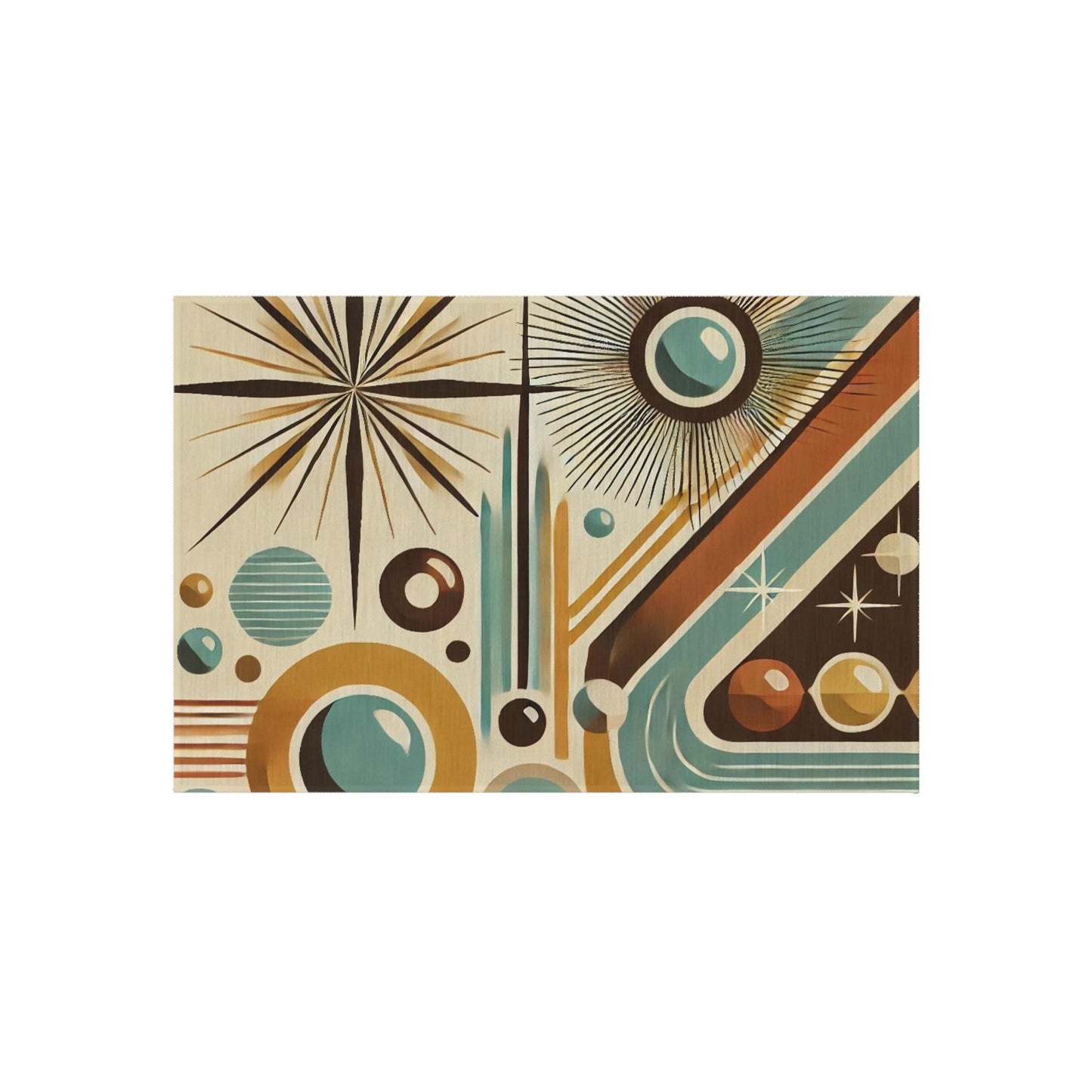 Door Mat Mid-Century Modern, Outdoor Rug, Welcome Mat, Patio Rug, Bauhaus, Retro Charm, Home Decor, Housewarming Gift, Porch, Indoor/Outdoor