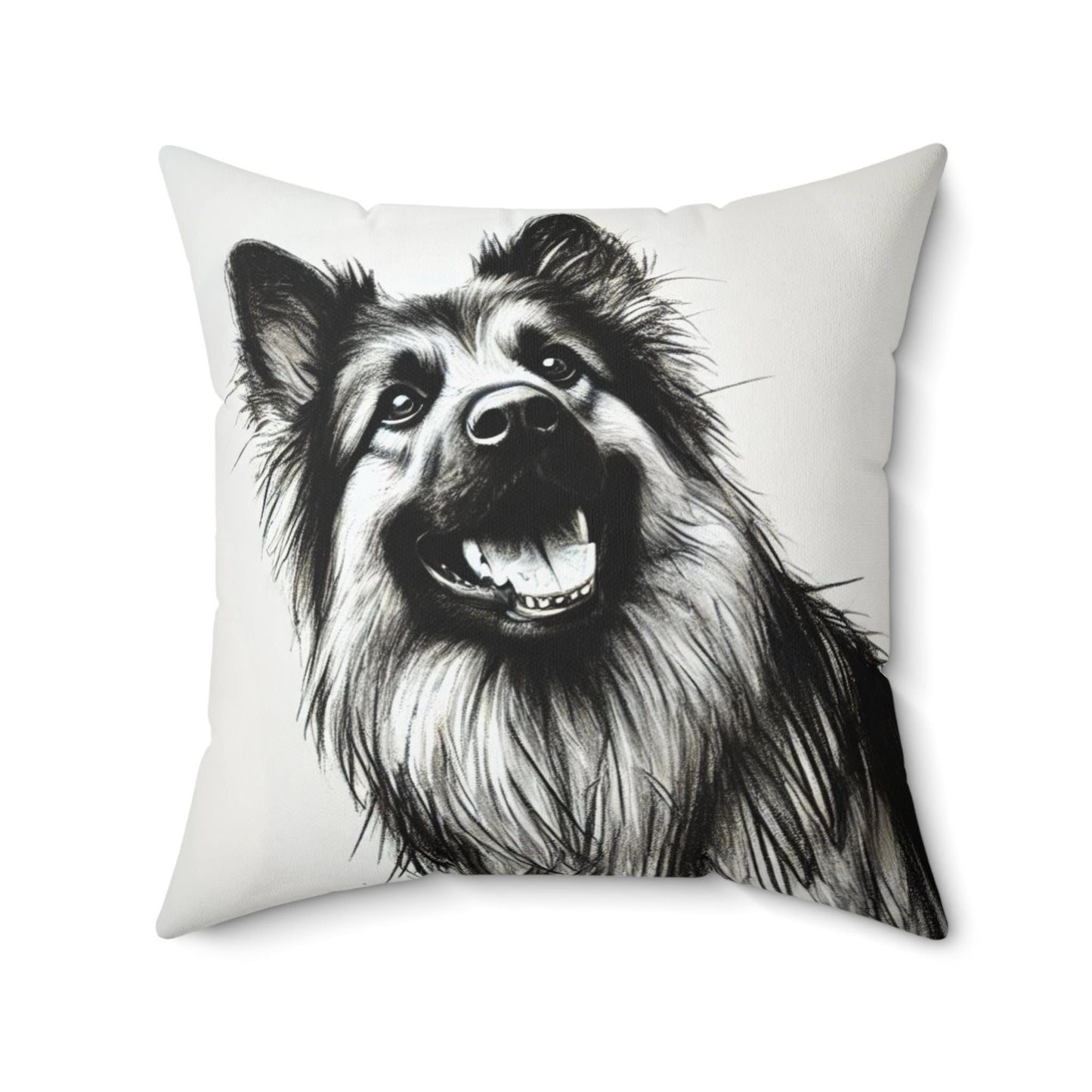 Pillow German Shepherd Modern Art Charcoal Sketch Design, Unique Housewarming Gift, Soft Throw Pillow, Chic Home Decor, Dog Lover Gift
