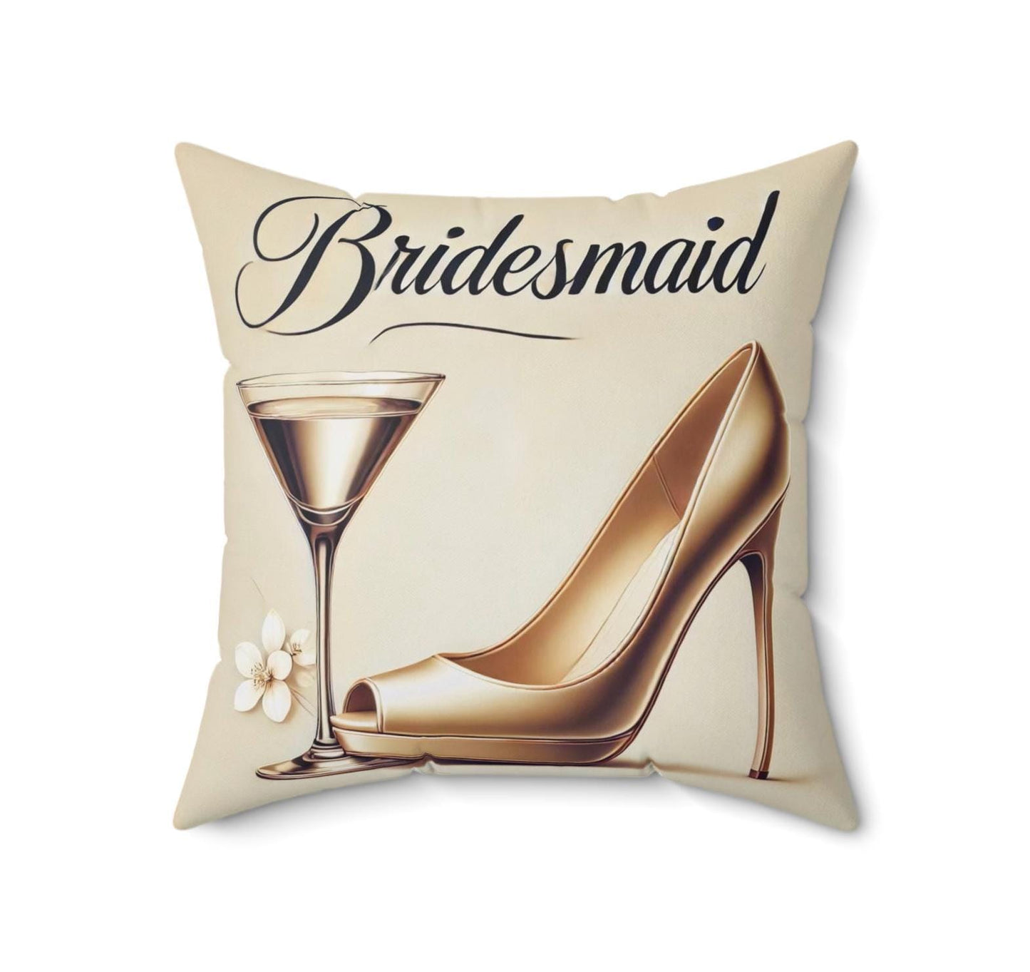 Bridesmaid Gift Pillow (14"x14" Square), Cowgirl Bridesmaid, Best Gifts for Bachelorette Party, Wedding Party Gifts