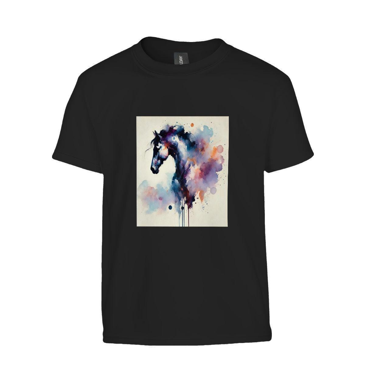 Kids Tee, Fun Horse Youth T-Shirt, Unique Birthday Gift, Casual Vacation Wear, Original Art, Kid's Fashion, Playful Design, Back To School