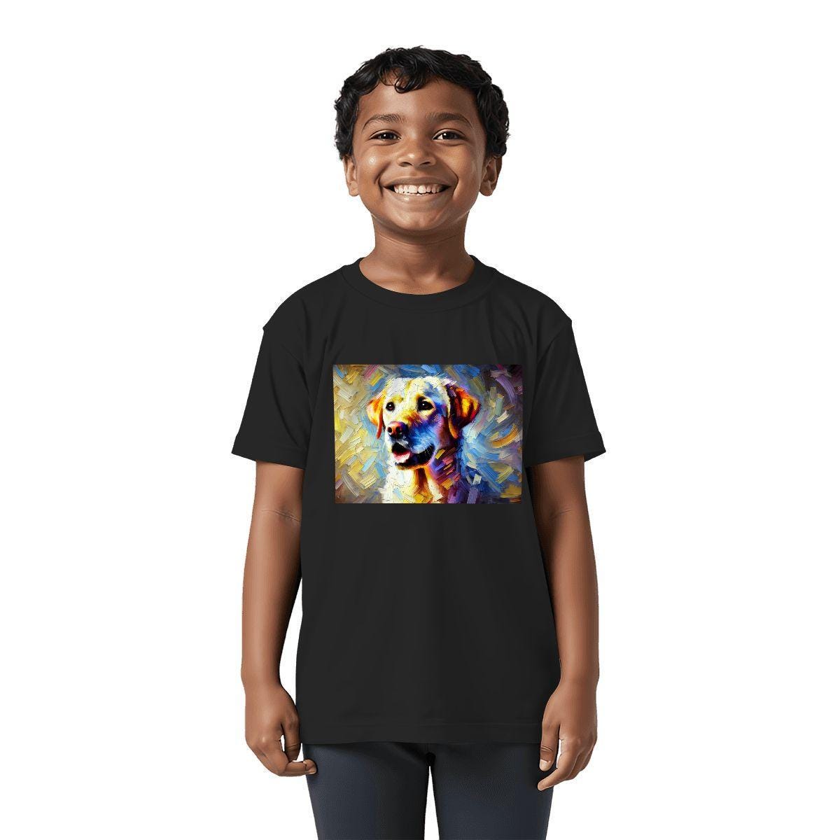 Kids Tee, Fun Labrador Retriever Youth T-Shirt, Unique Birthday Gift, Casual Vacation Wear, Original Art Tee, Kid's Fashion, Back To School