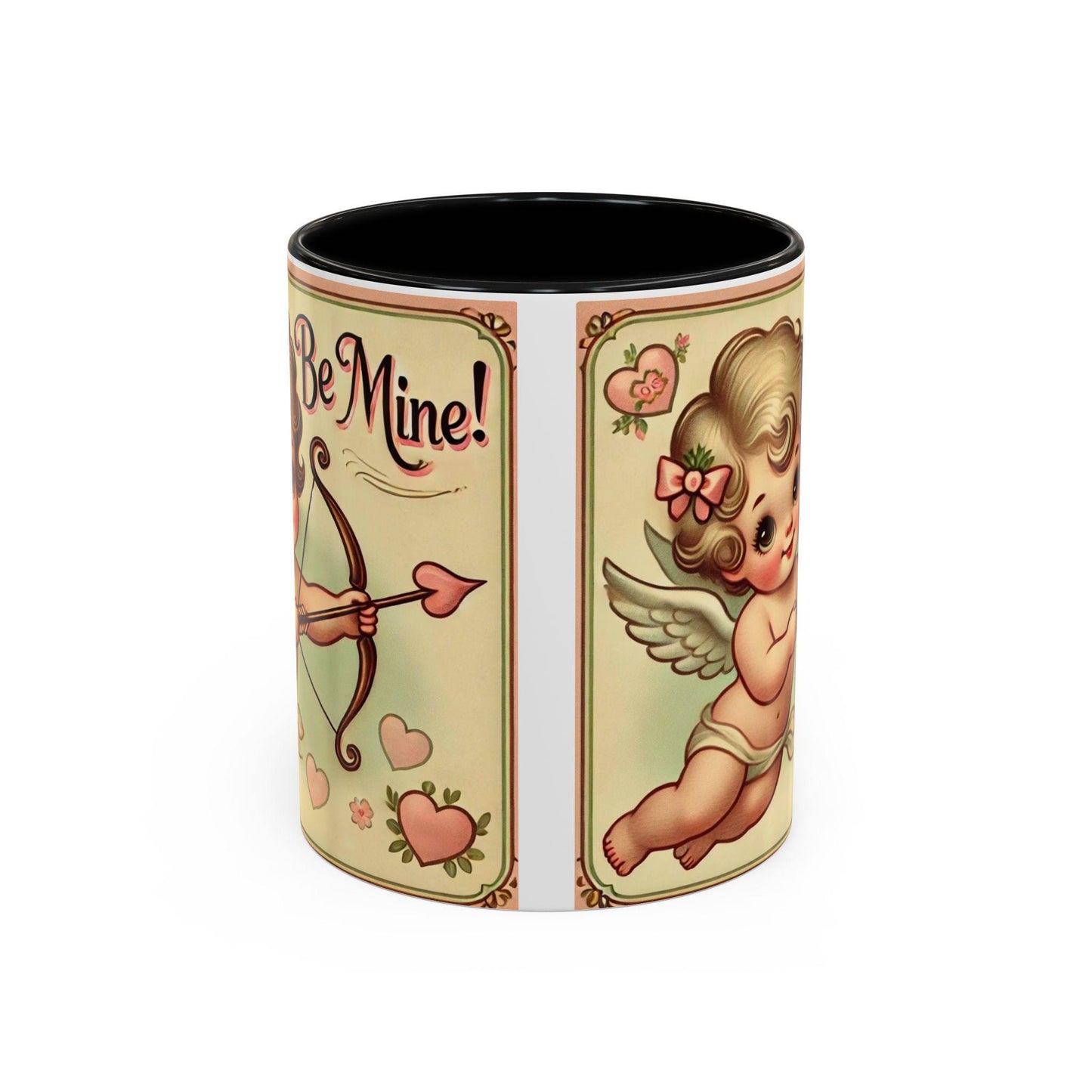 Cute Valentine's Day Gift Coffee Mug (11oz, 15oz), Ceramic Coffee Mug for Girlfriend Boyfriend, Cupid, Valentines Day, Sweetheart Gift