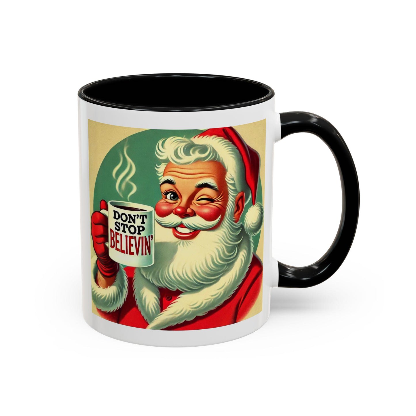 Fun Holiday Santa Coffee Mug (11oz, 15oz), Ceramic Coffee Mug, Gifts for Mom & Dad