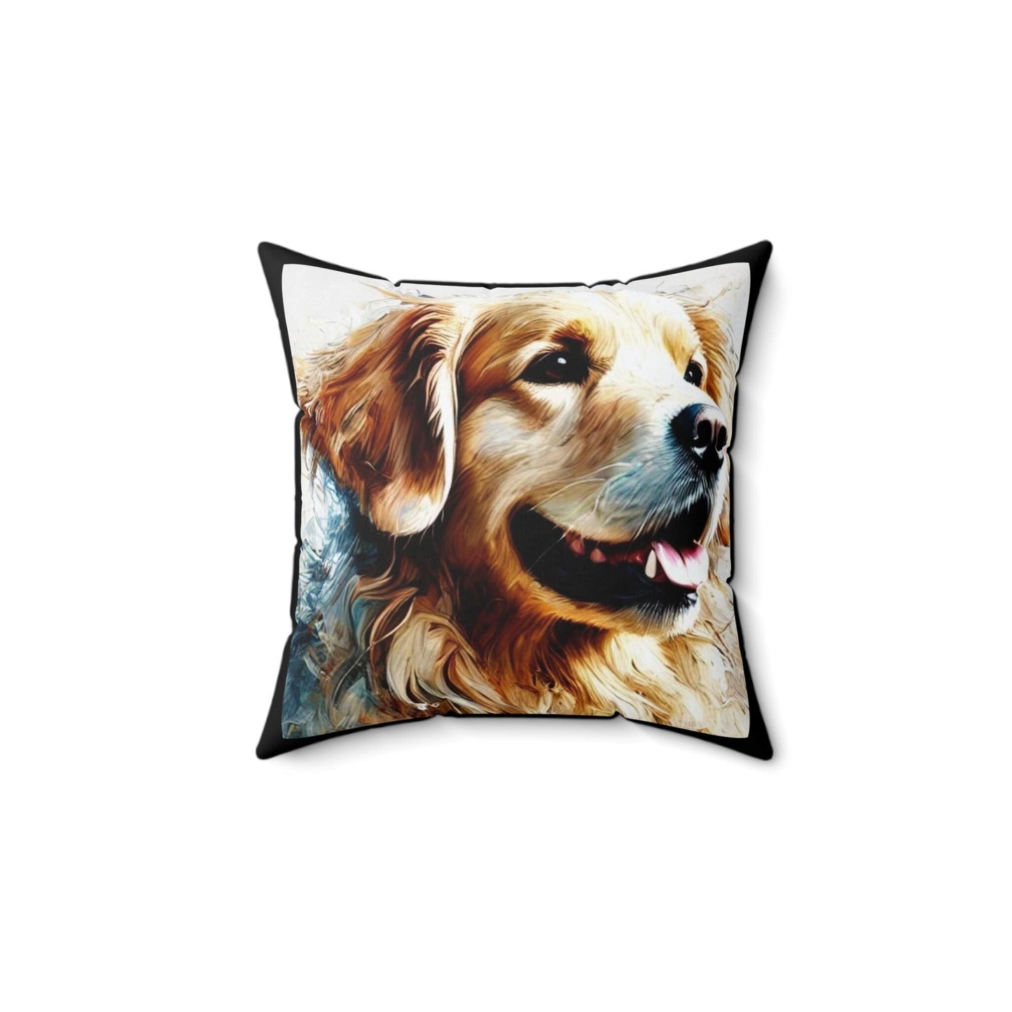 Pillow Golden Retriever Modern Watercolor Design, LGBT Housewarming, Modern Art, Soft Throw Pillow, Chic Home Decor, Gay Dog Lover Gift