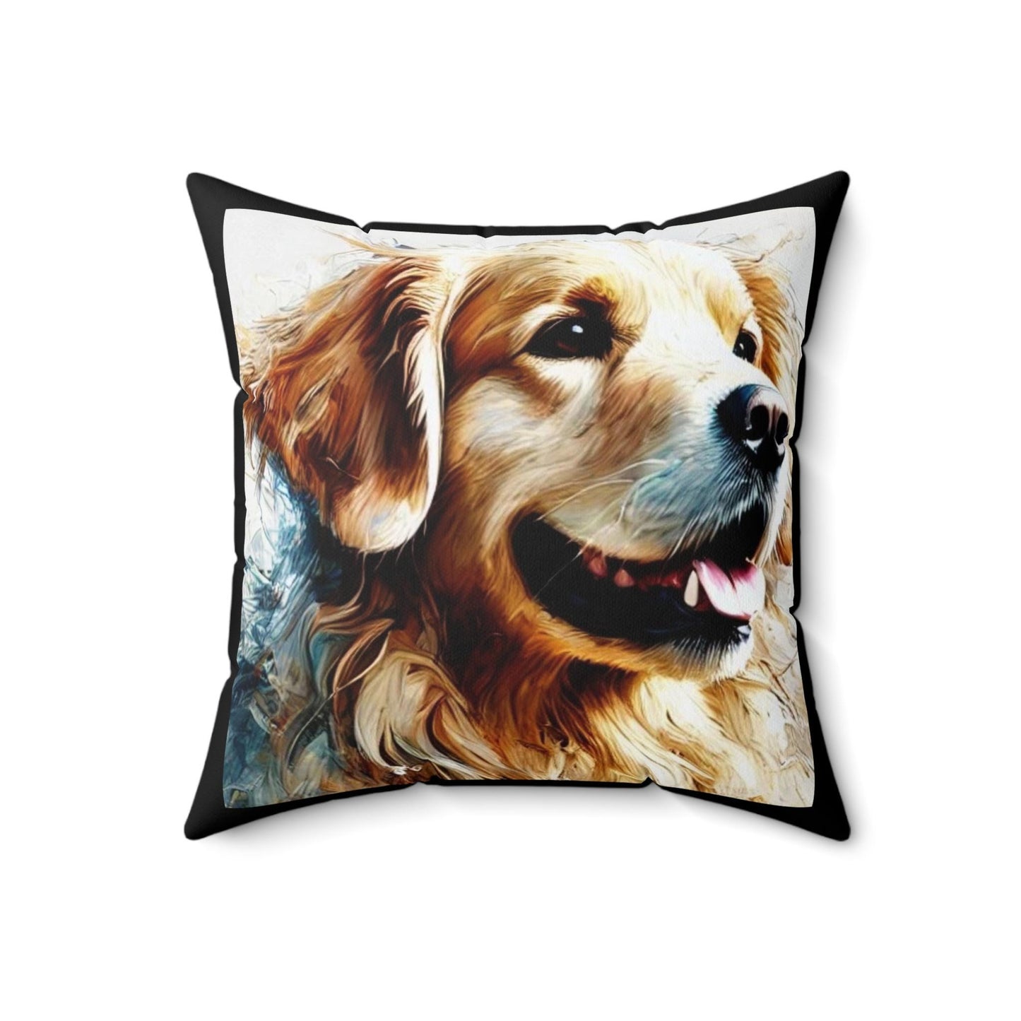 Pillow Golden Retriever Modern Watercolor Design, LGBT Housewarming, Modern Art, Soft Throw Pillow, Chic Home Decor, Gay Dog Lover Gift