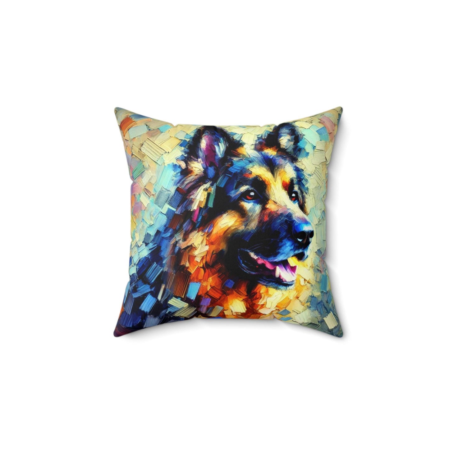 Pillow German Shepherd Modern Impressionist Art Design, Unique Housewarming Gift, Soft Throw Pillow, Chic Home Decor, Dog Lover Gift