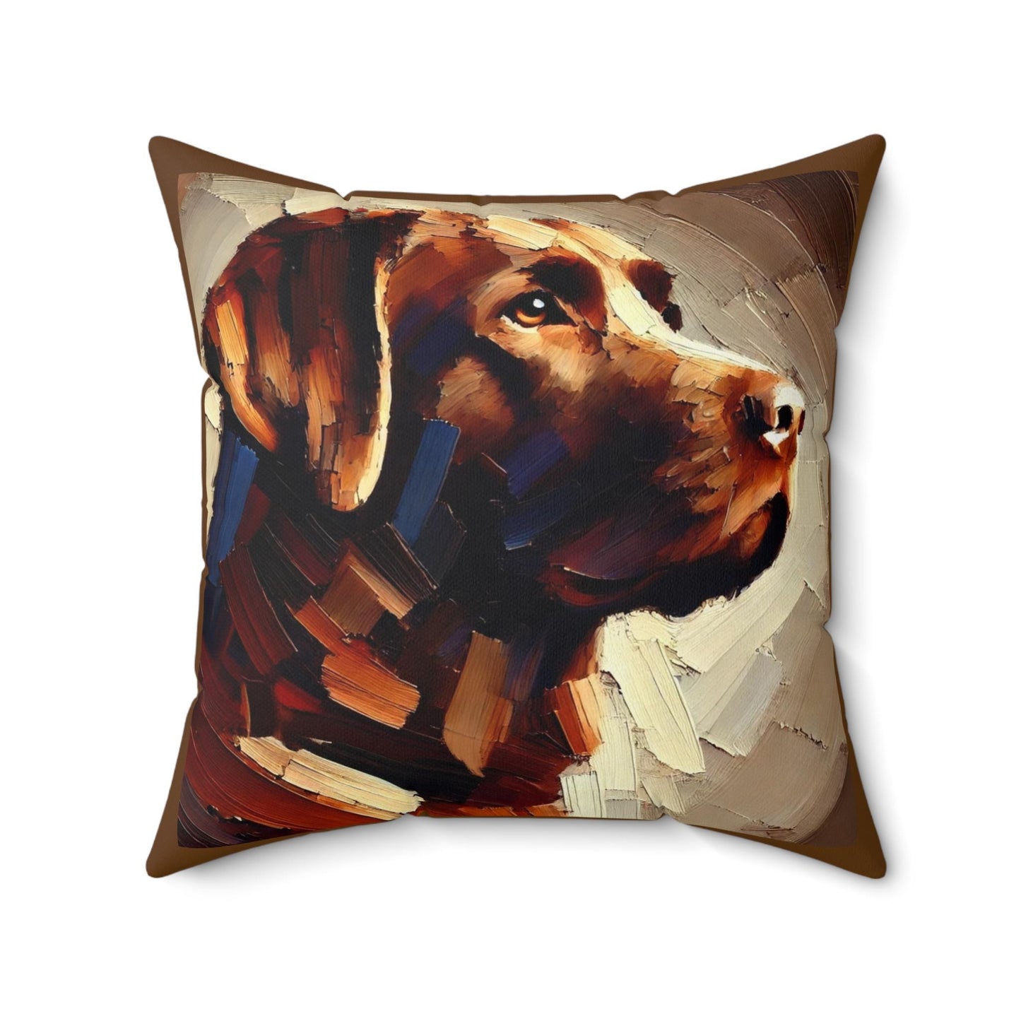 Pillow Labrador Retriever Modern Impresssionist Design, LGBT Housewarming, Soft Throw Pillow, Modern Home Decor, Gay Lab Dog Lover Gift