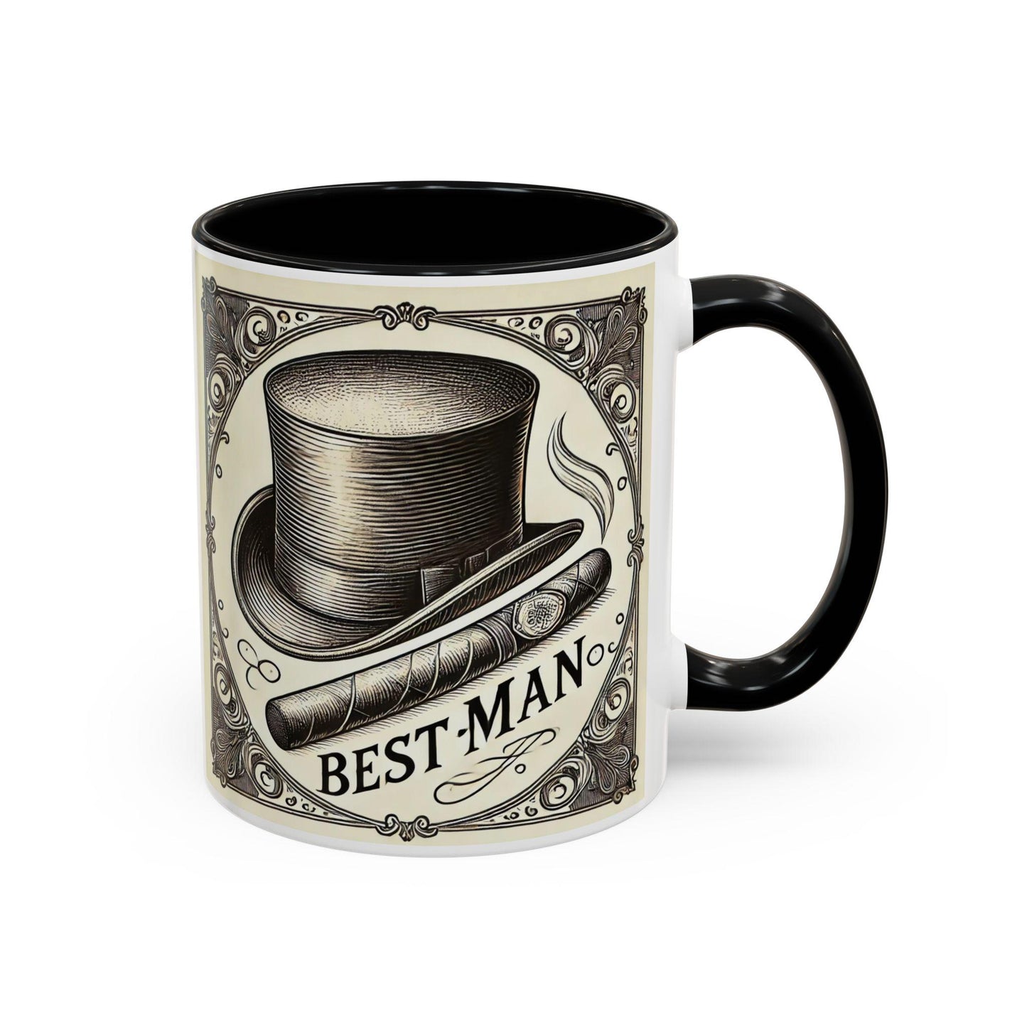Best Man Gift Coffee Mug (11oz, 15oz), Ceramic Coffee Mug, Gifts for Groom, Wedding Gift, Cigar Lover, Groom's Gift
