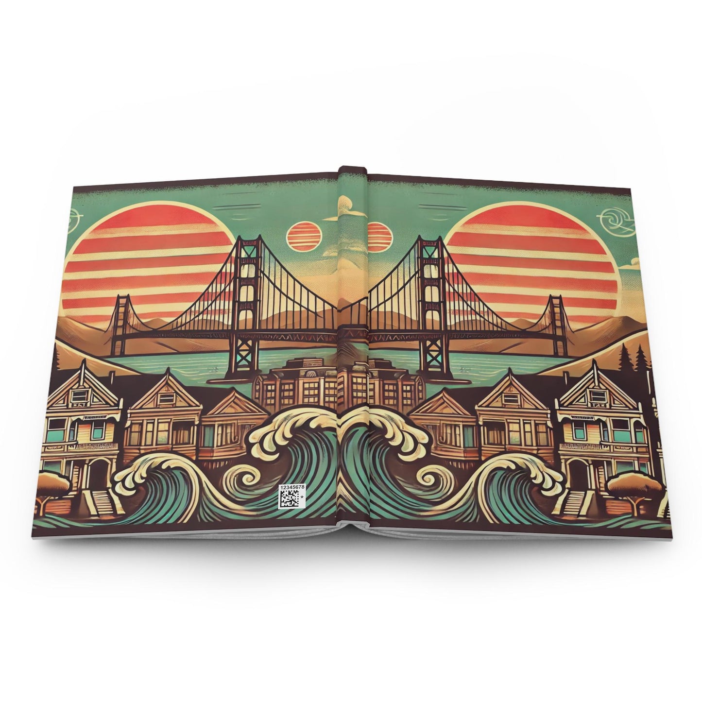 Journal San Francisco Hardcover, Vintage Charm Notebook, Books Lovers Gift, Retro Diary, Trolley Car Journal, Literature Enthusiast