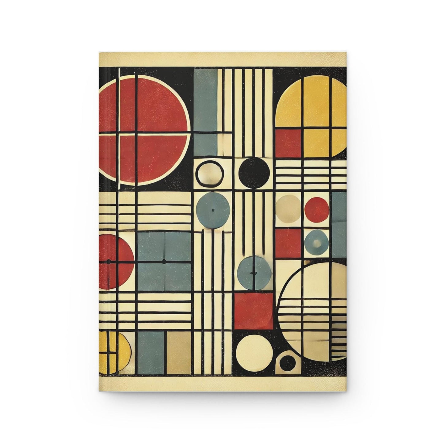 Journal Hardcover, Mid-Century Vintage Charm Notebook, Books Lovers Gift, Retro Matte Diary, Design Lovers Journal, Literature Enthusiast