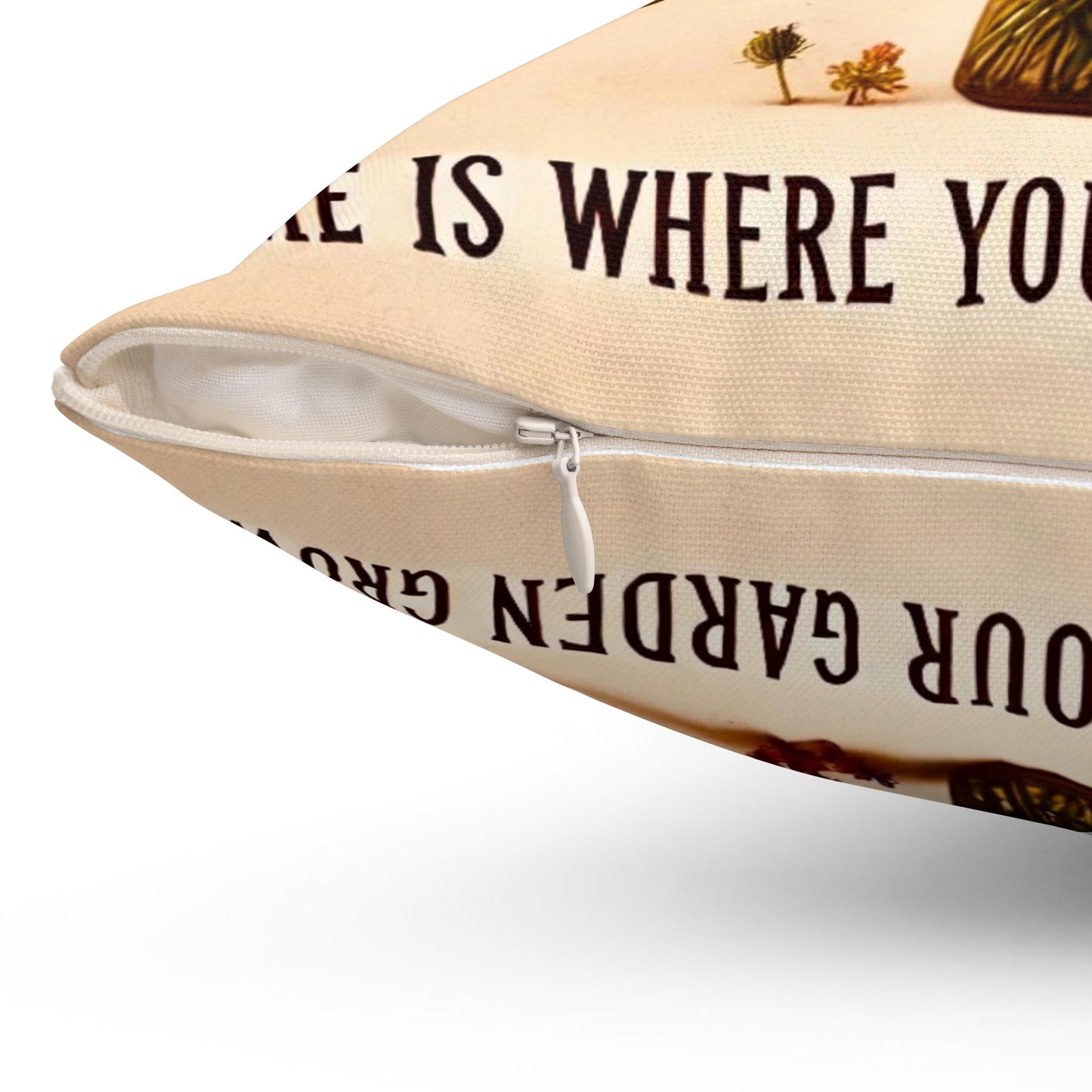 Housewarming Gift Square Pillow (14"x14"), Wildflower Gift for New Home, Best Gifts for Housewarming, Birthday Party Gifts