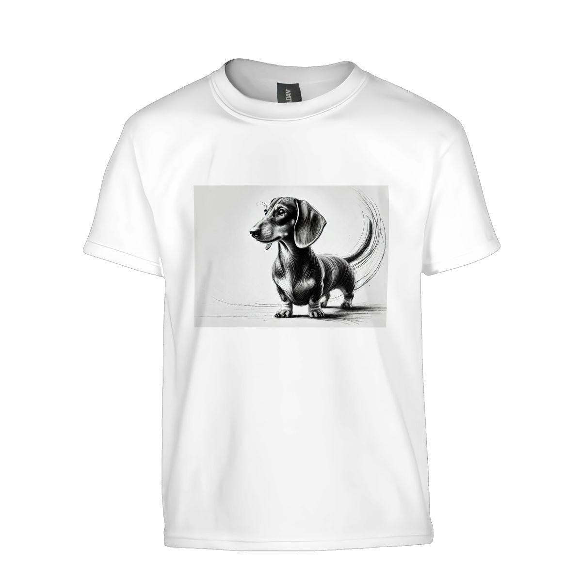 Kids Tee, Youth Dachshund Lover Gift, Cute Summer Vacation Apparel, Funny Dog Shirt, Birthday Present, Animal Lover Outfit, Back To School