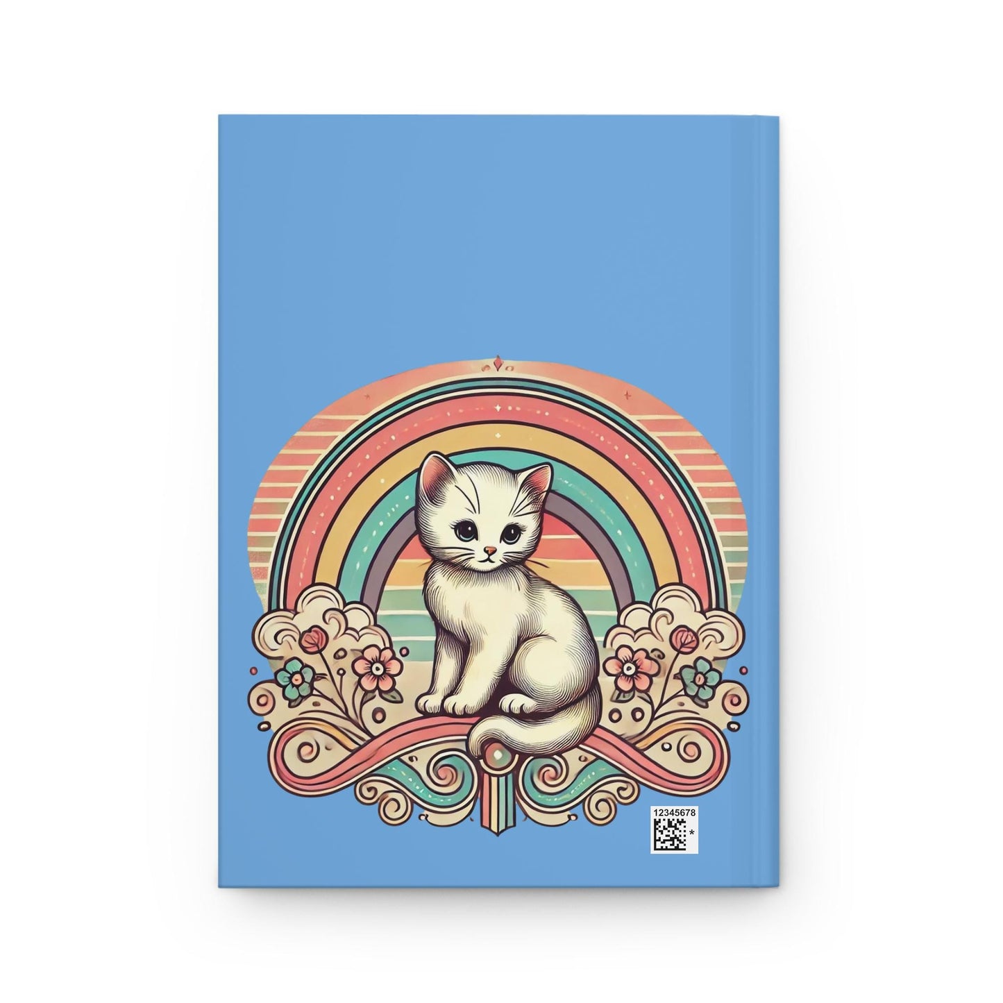 Cat Journal Hardcover - Funny Spells Vintage Design Matte Journal - Humorous Notebook, Book Lovers Gift, Retro Art Diary