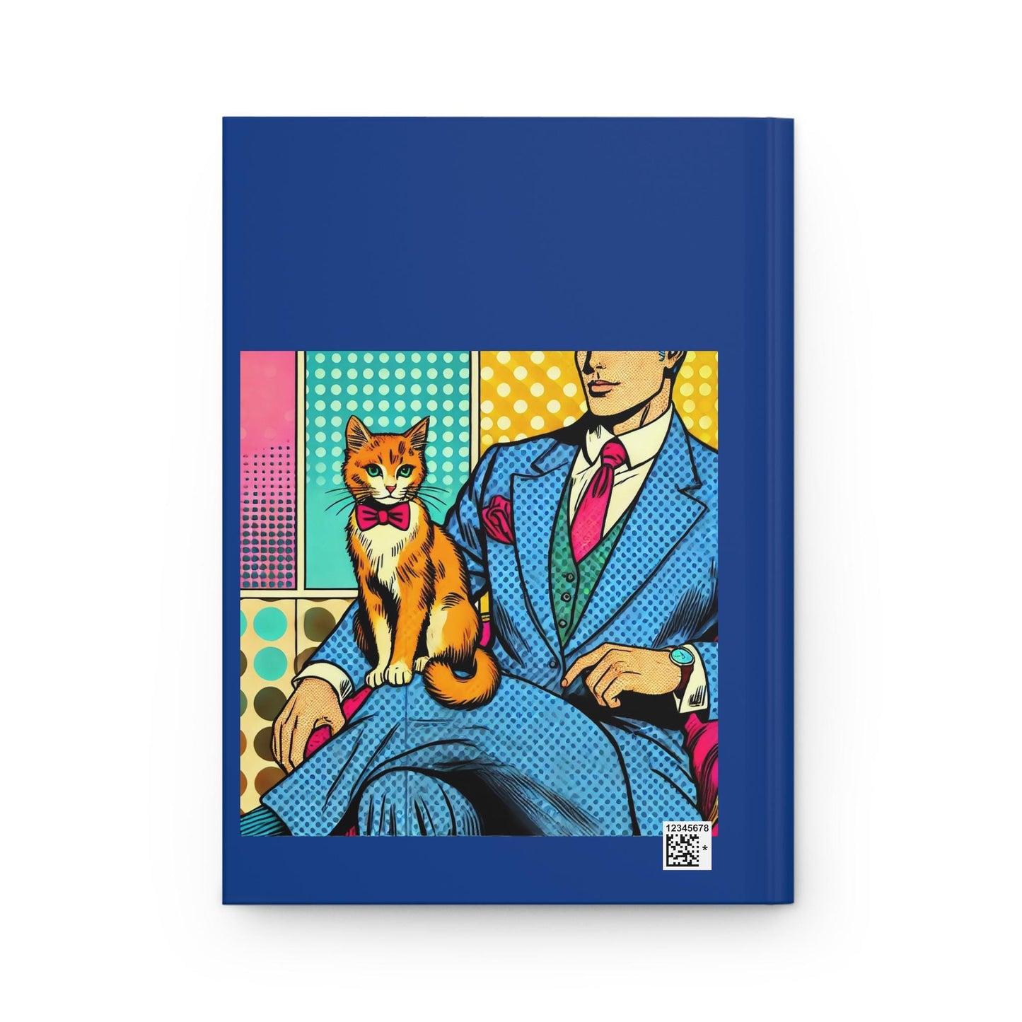 Cat Journal Hardcover - Funny Vintage Pop Art Matte Journal - Humorous Notebook, Book Lover Gift, Retro Art Diary, LGBT Cat Lover Gift